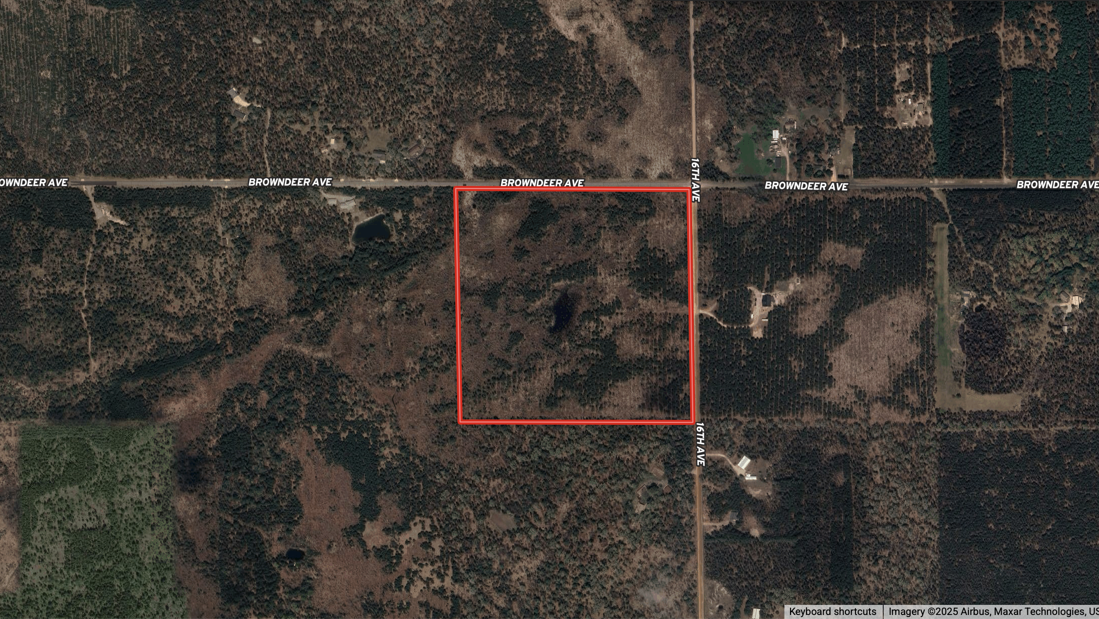 40-acre corner parcel in the Town of Monroe