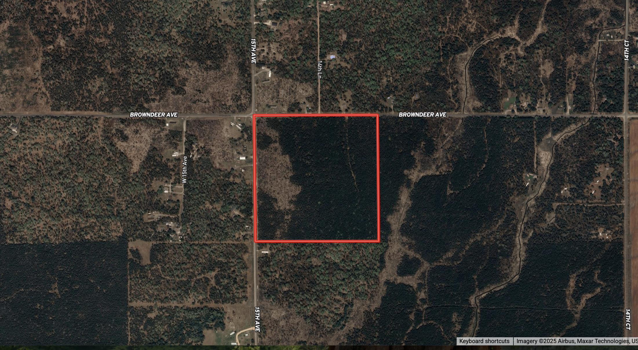 40-acre corner parcel in the Town of Big Flats, Adams County