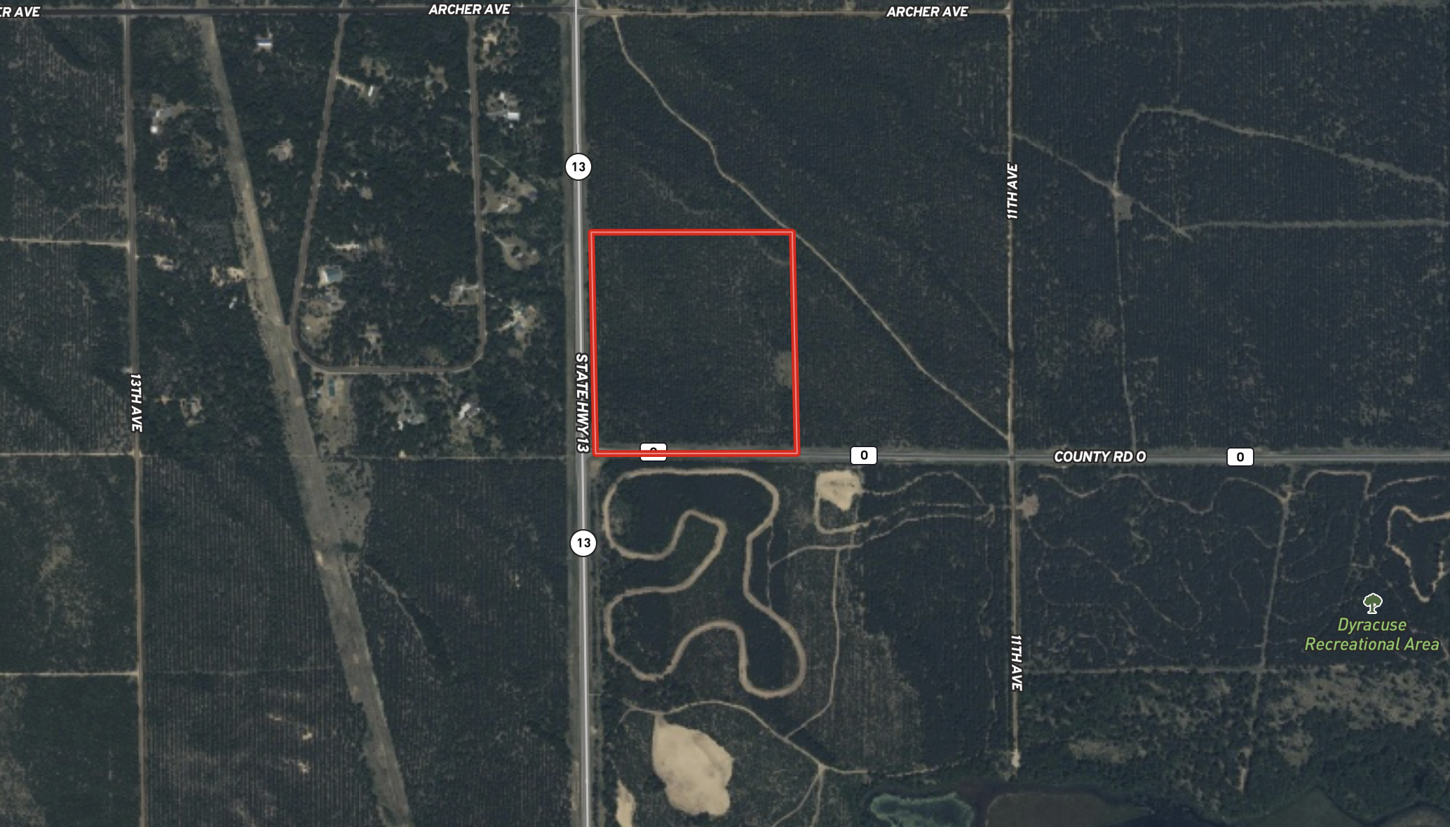 37.77-acre wooded parcel in the Town of Rome