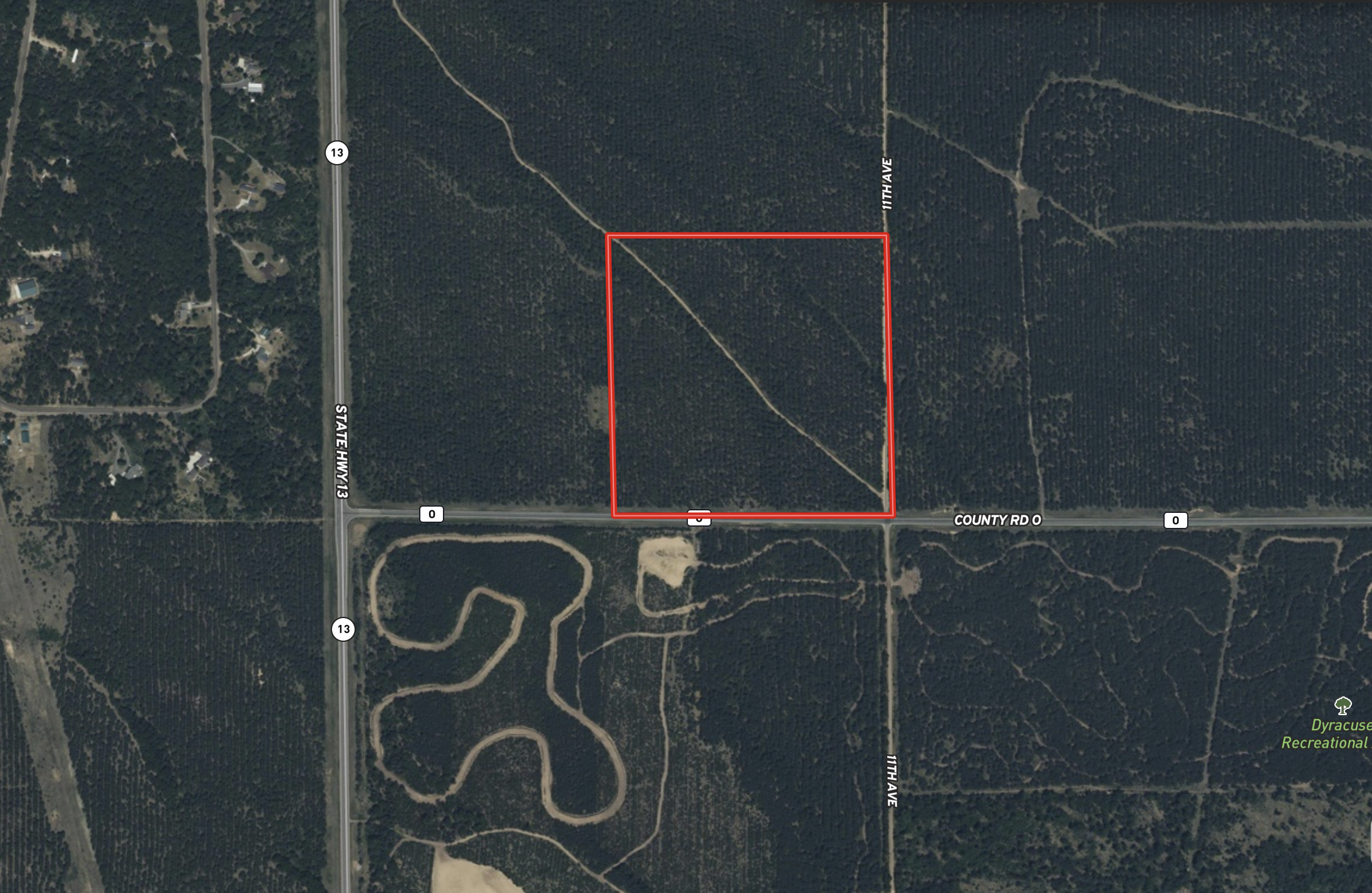 40-acre wooded parcel in the Town of Rome