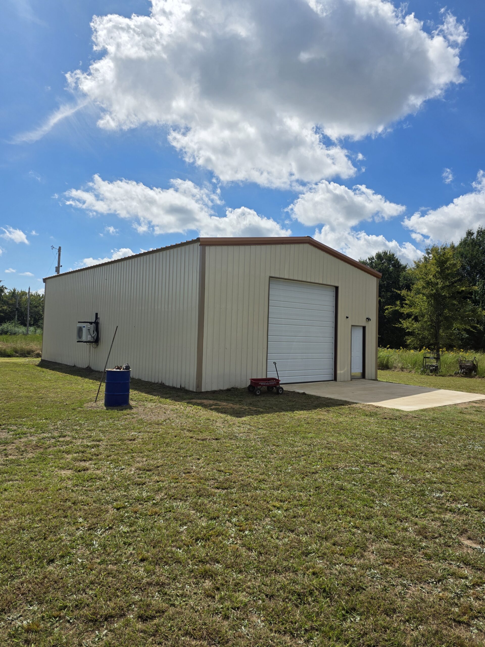 20 Acres with Shop and Living Quarters for Sale – Secluded Land in Boswell, OK