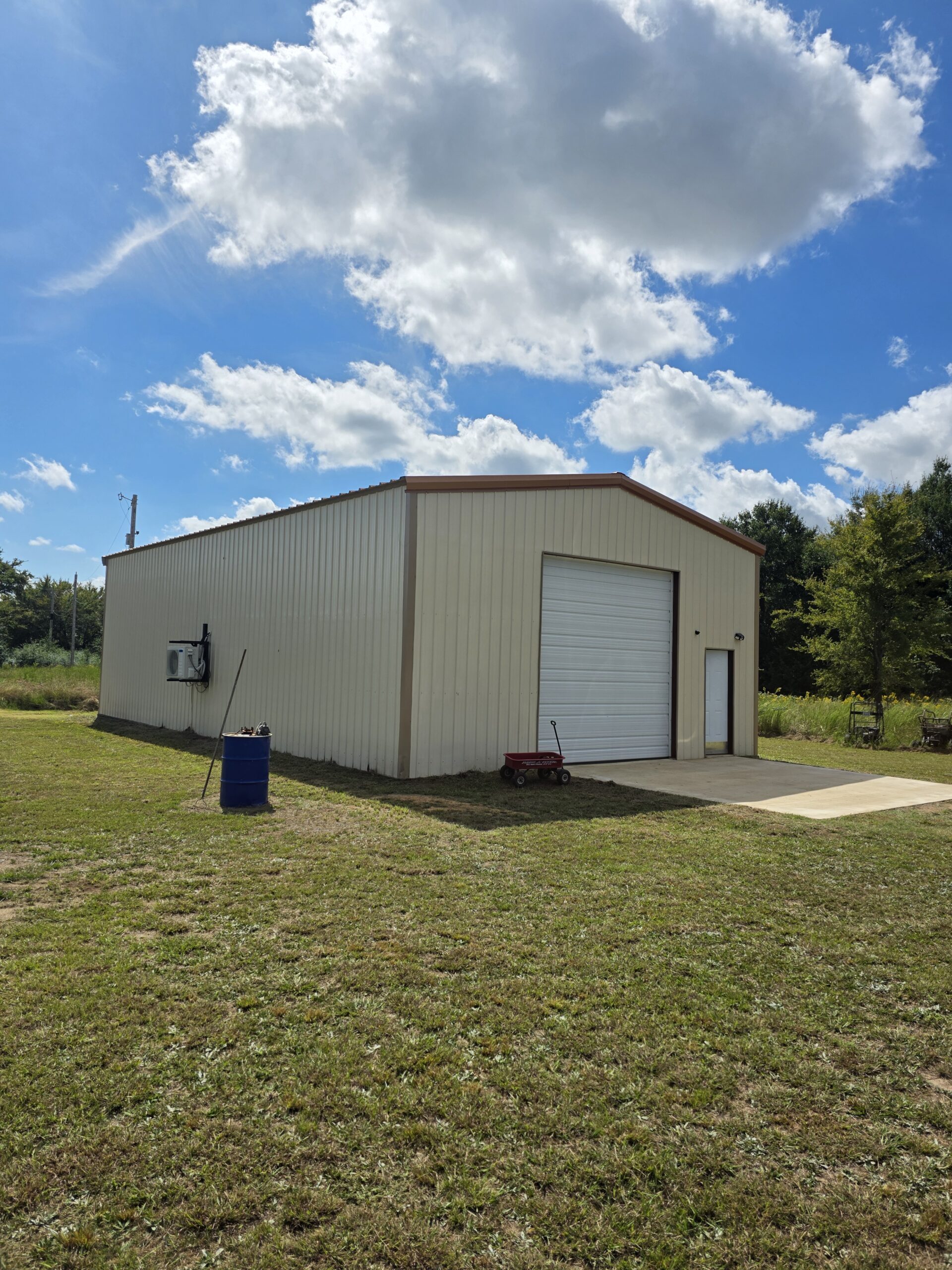 20 Acres with Shop and Living Quarters for Sale – Secluded Land in Boswell, OK