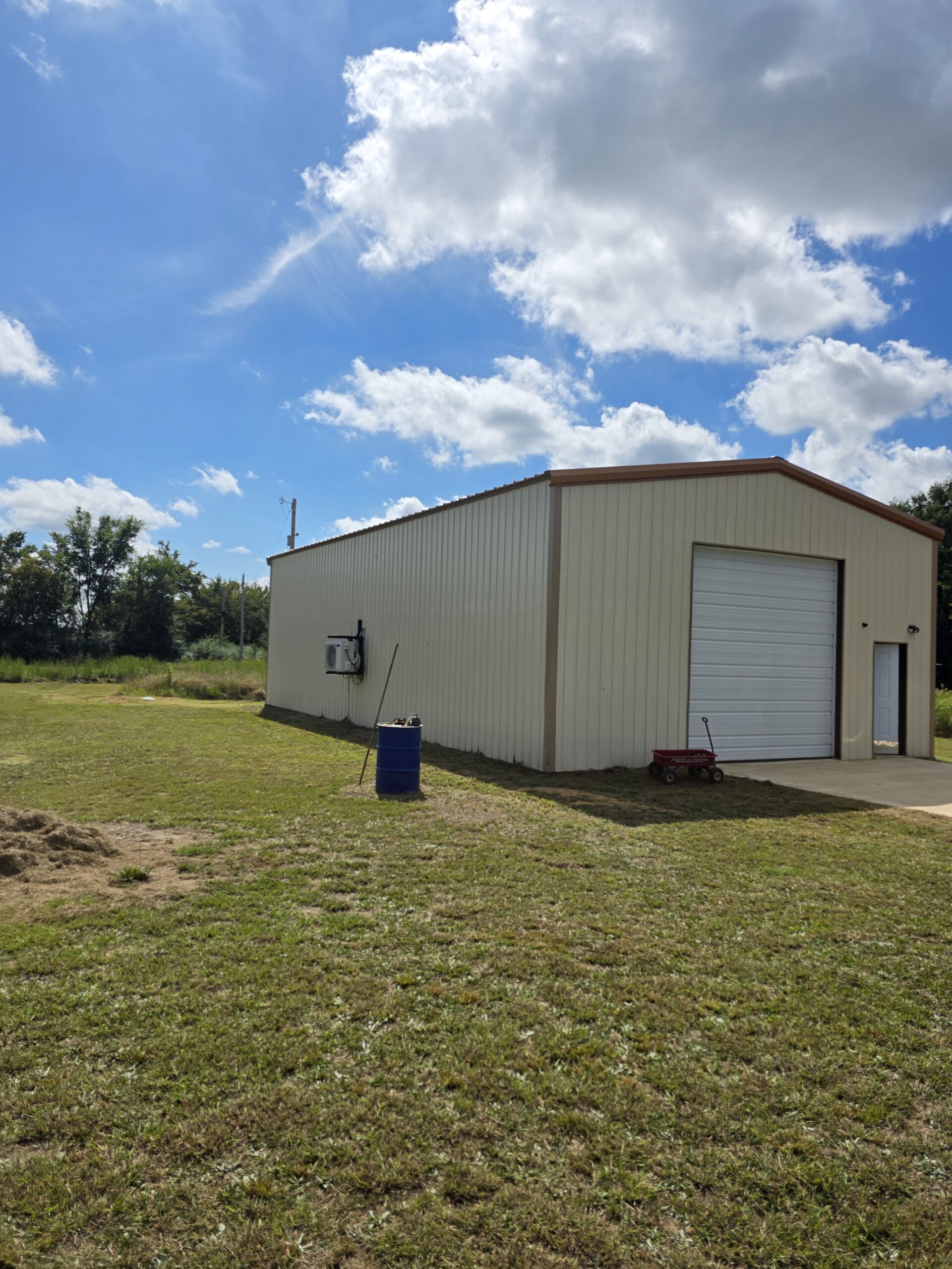 20 Acres with Shop and Living Quarters for Sale – Secluded Land in Boswell, OK