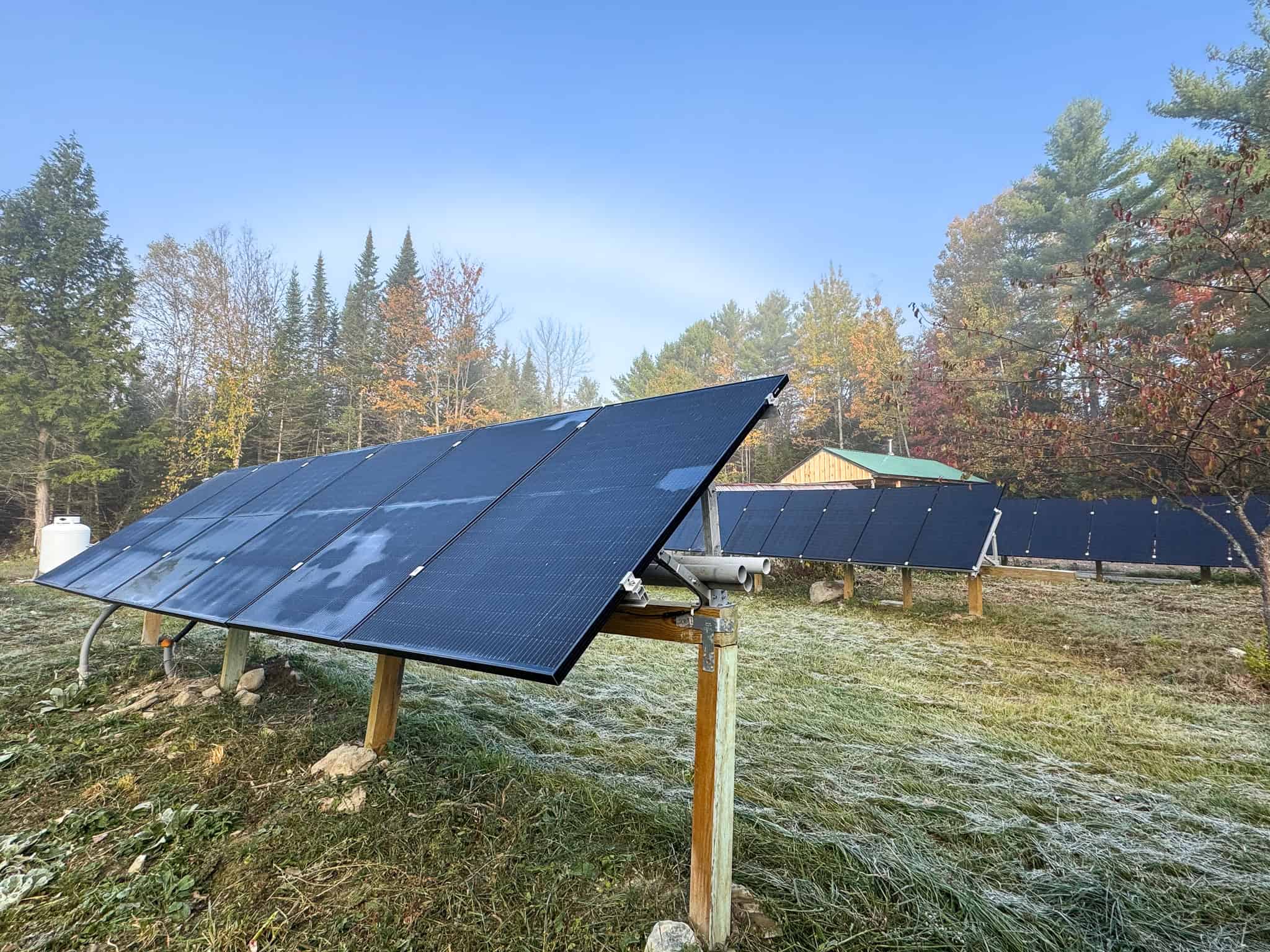 Off-Grid Maine Homestead with Dual Cabins, Solar Power & 49± Acres