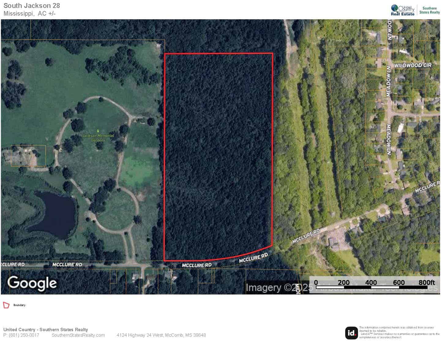 28 Acres for Sale South Jackson, Hinds County, MS