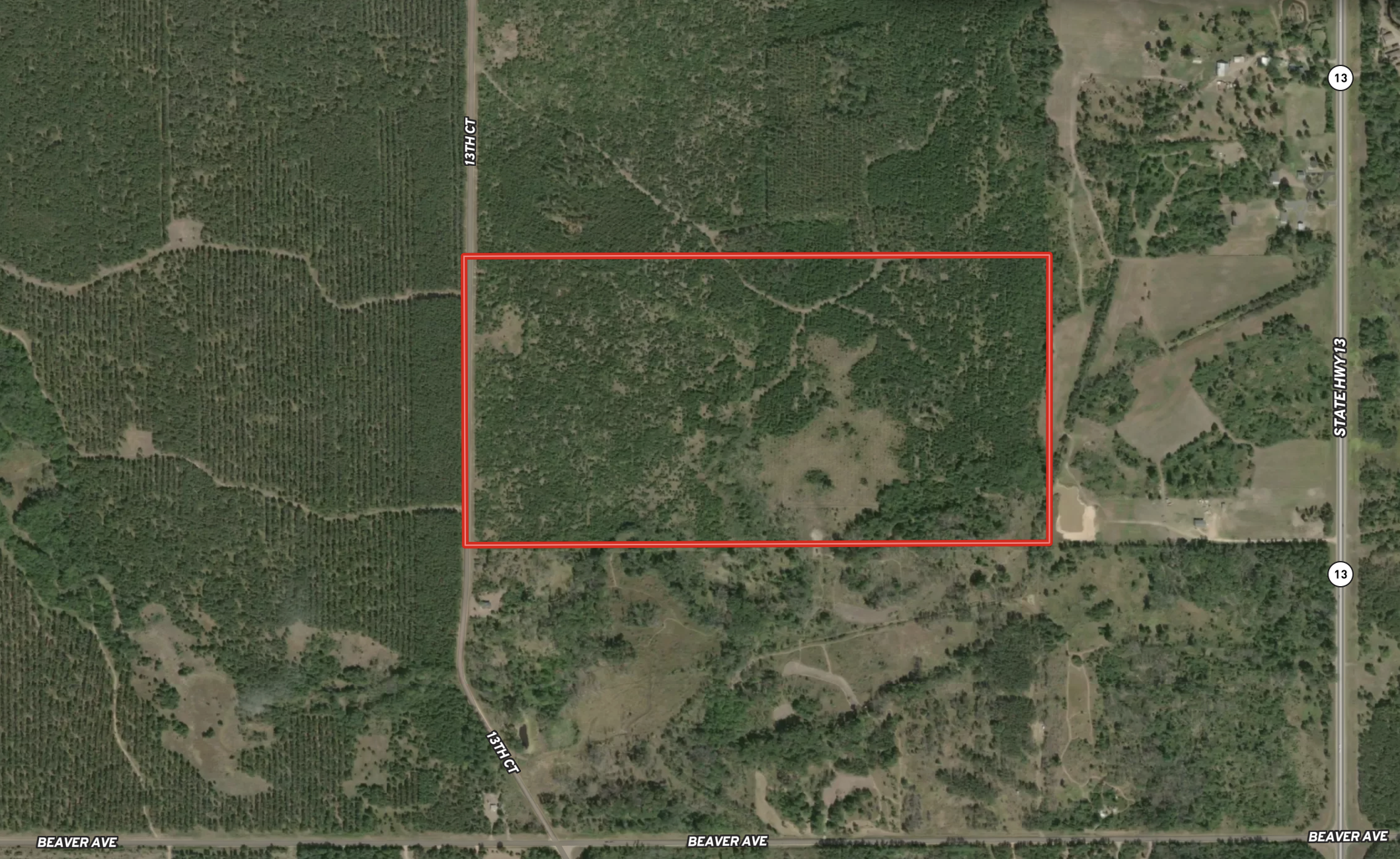 80-acre timbered tract in the Town of Big Flats, Adams County