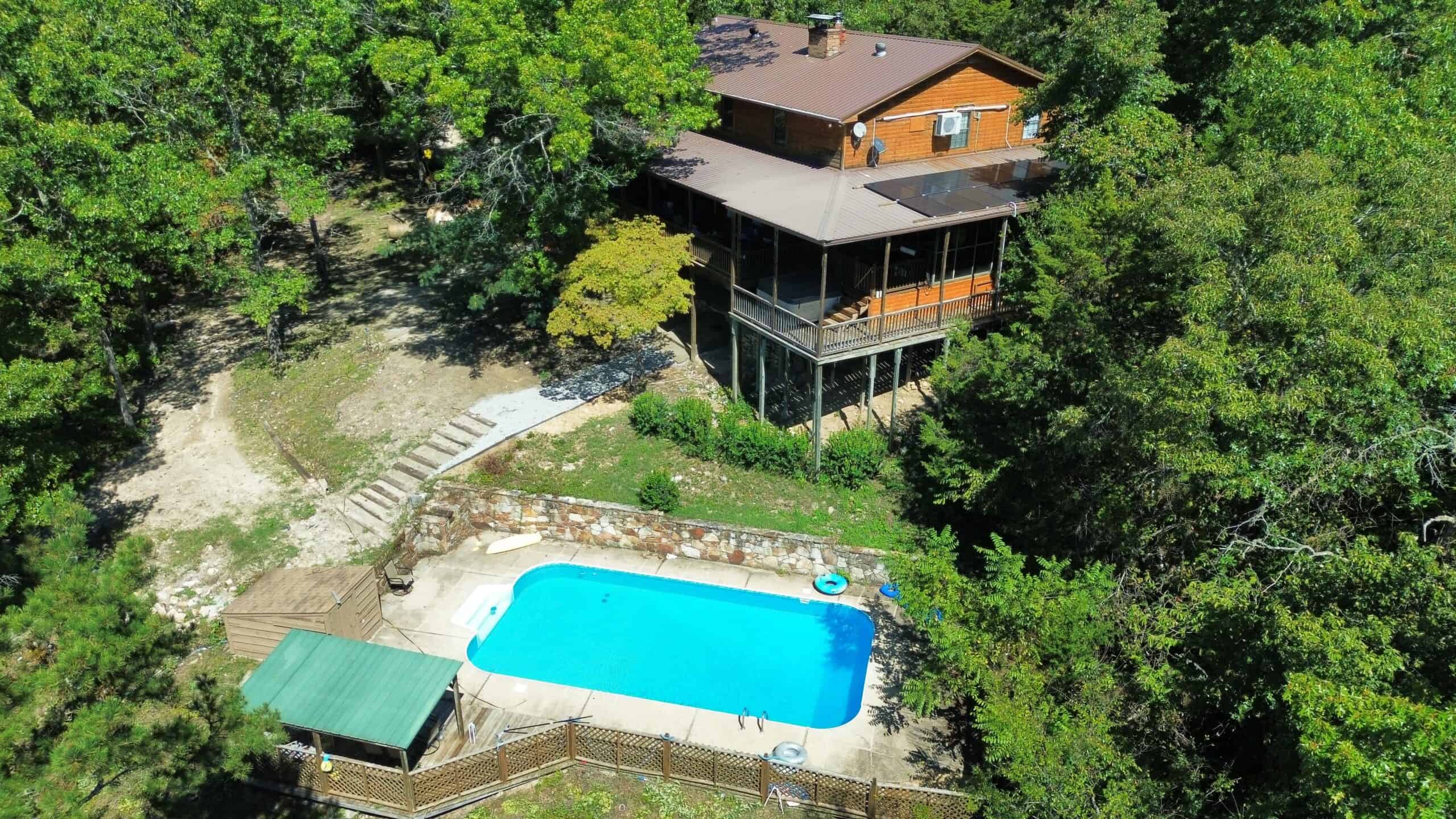 Large Acreage Property With Multiple Cabins For Sale In Ozarks