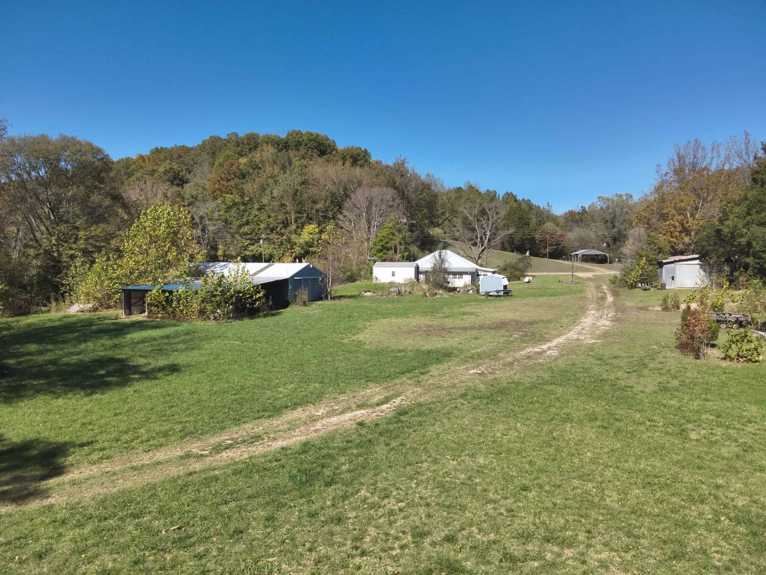 Hunting Land With Vintage Farm For Sale in Linden, Tennessee