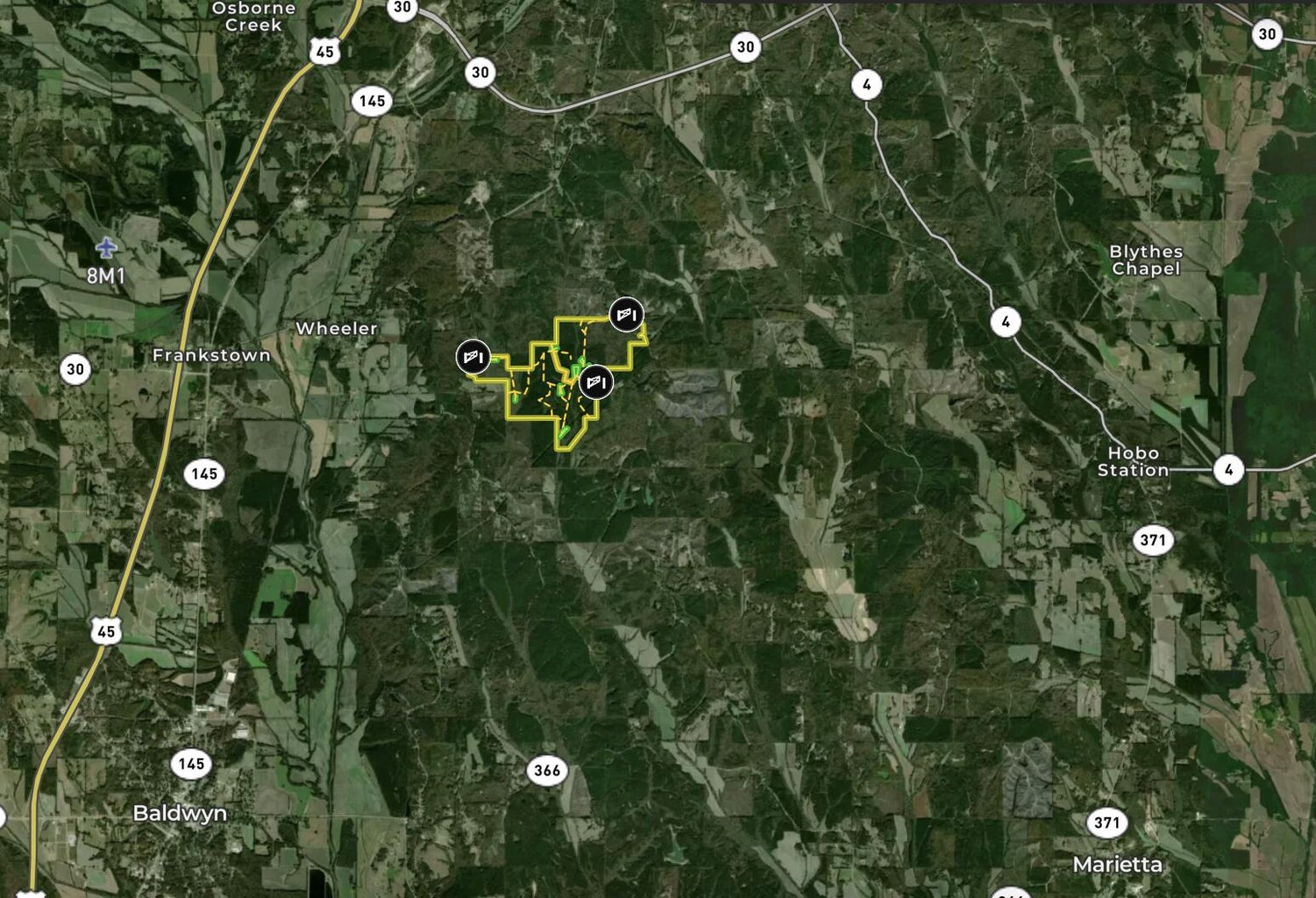 701 Acre Timber & Hunting Land Prentiss Co MS