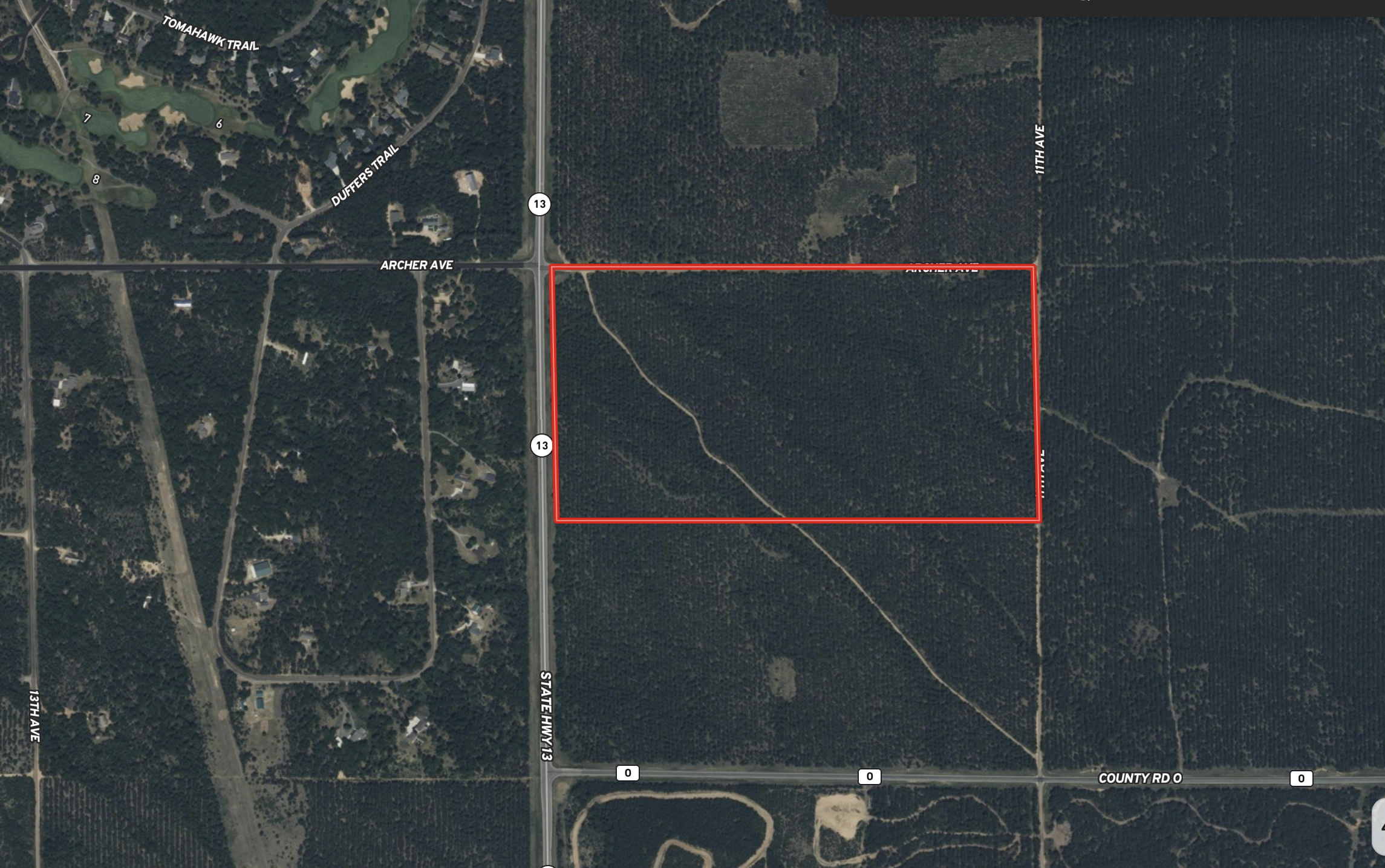 77-acre timber tract in the Town of Rome