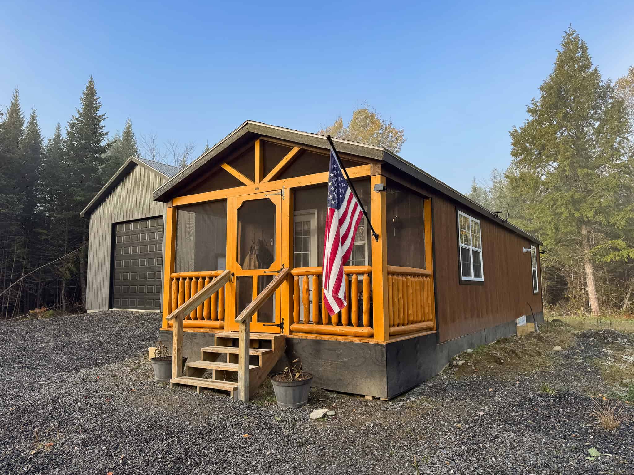 Off-Grid Maine Homestead with Dual Cabins, Solar Power & 49± Acres