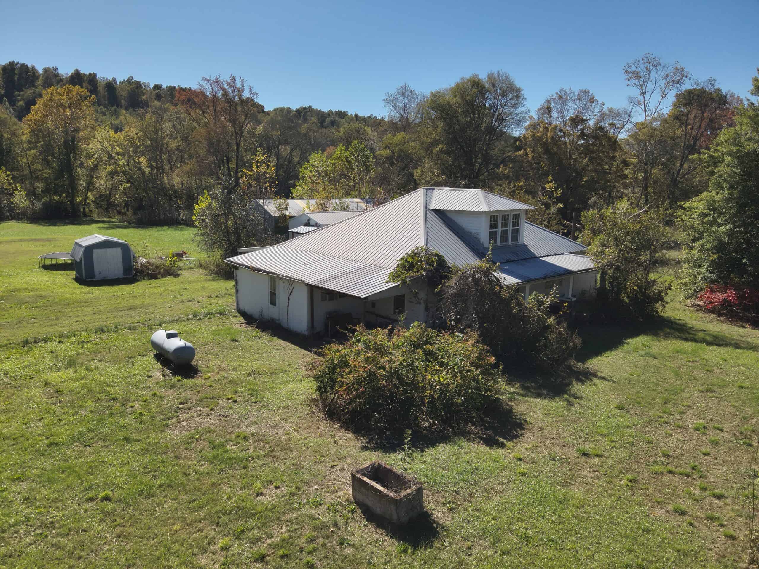 Hunting Land With Vintage Farm For Sale in Linden, Tennessee