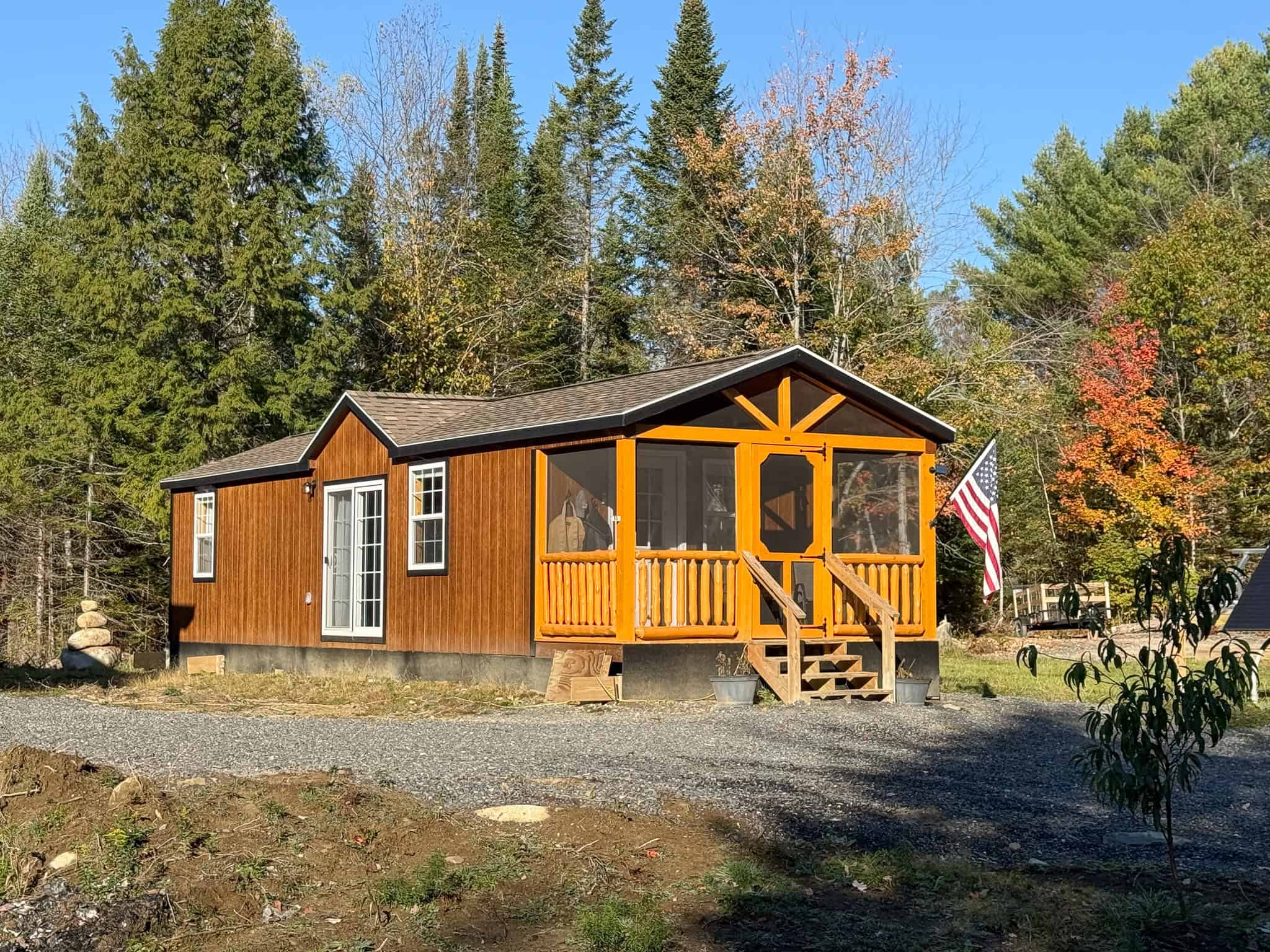 Off-Grid Maine Homestead with Dual Cabins, Solar Power & 49± Acres