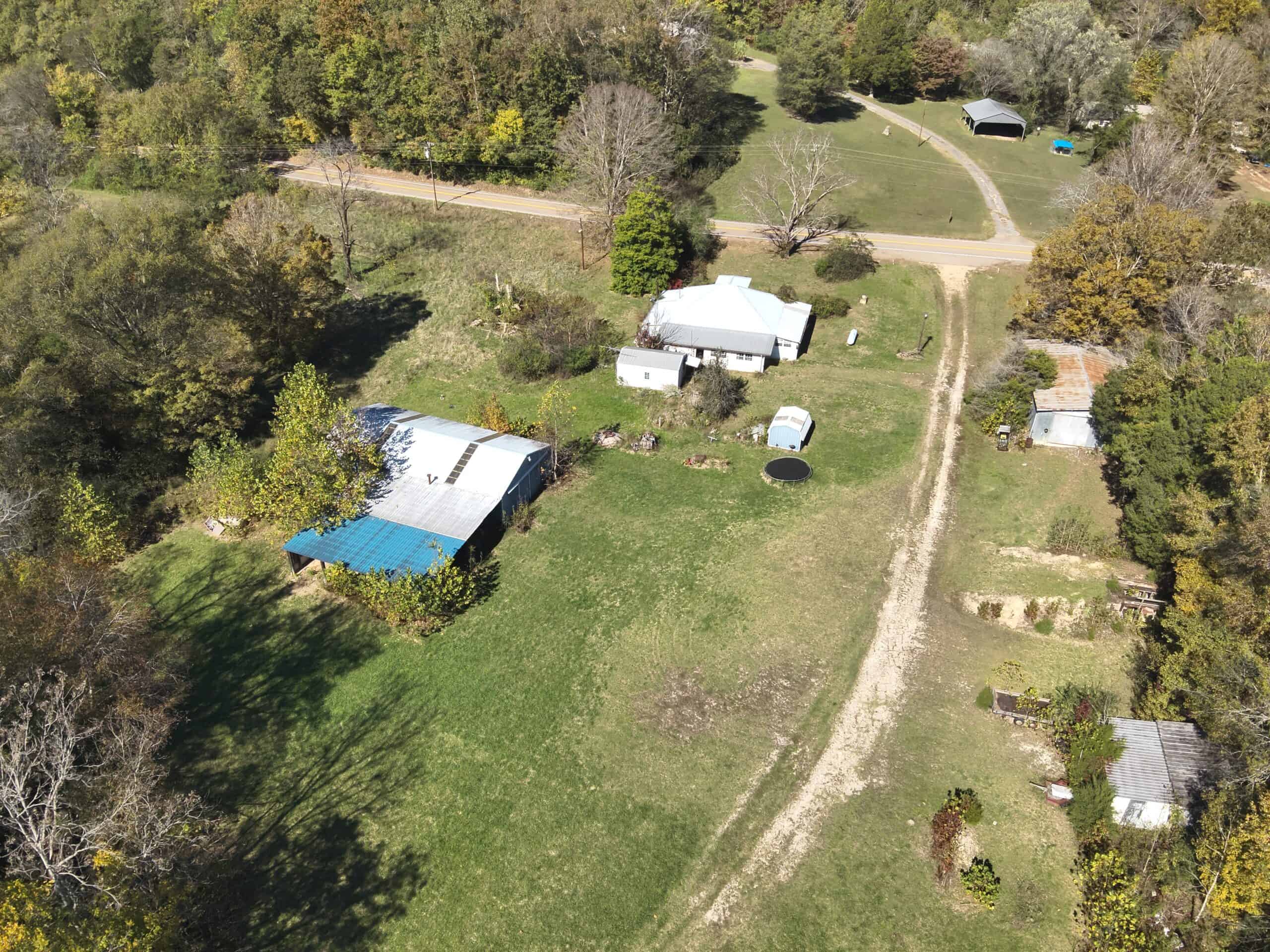 Hunting Land With Vintage Farm For Sale in Linden, Tennessee