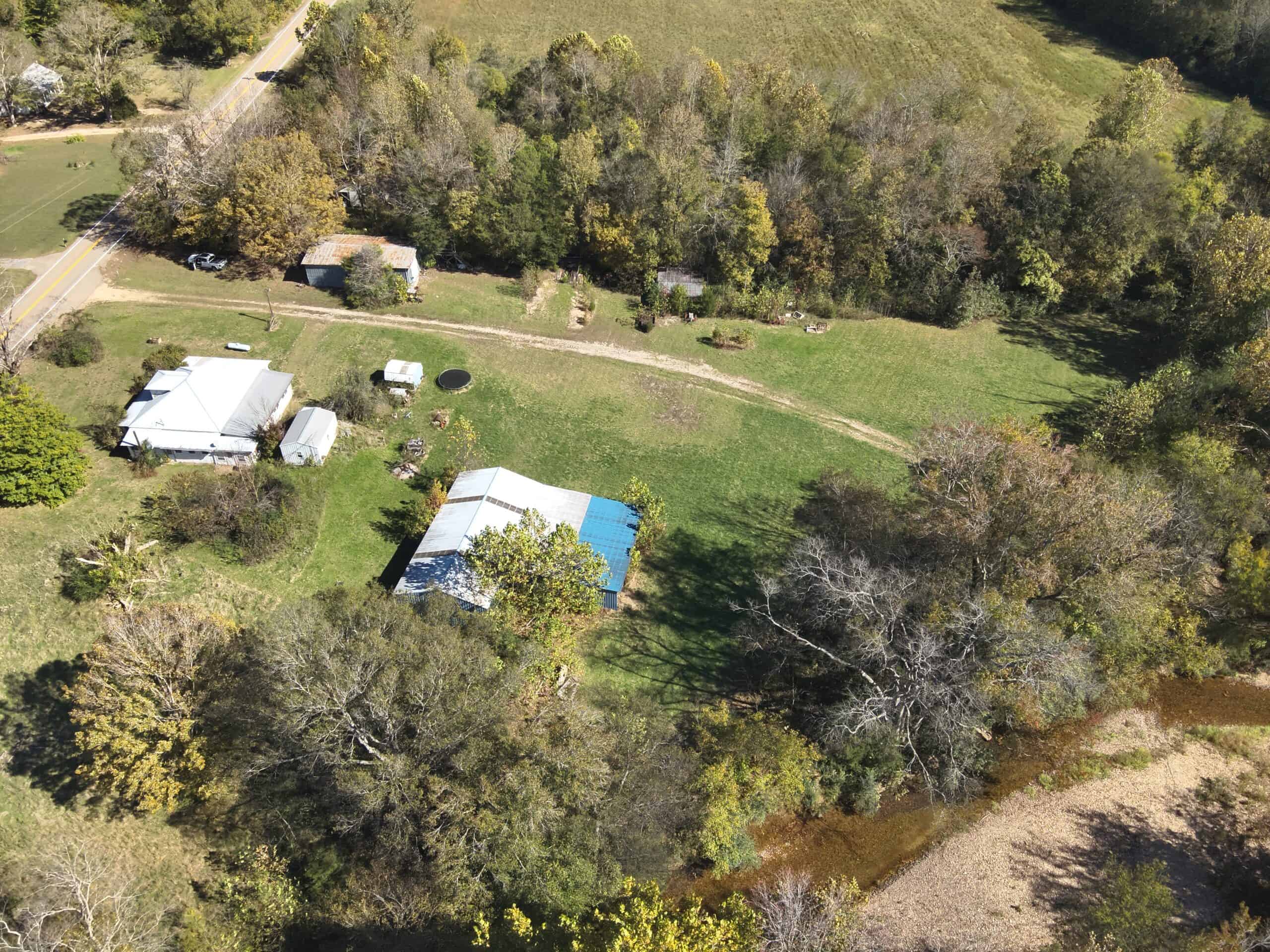 Hunting Land With Vintage Farm For Sale in Linden, Tennessee