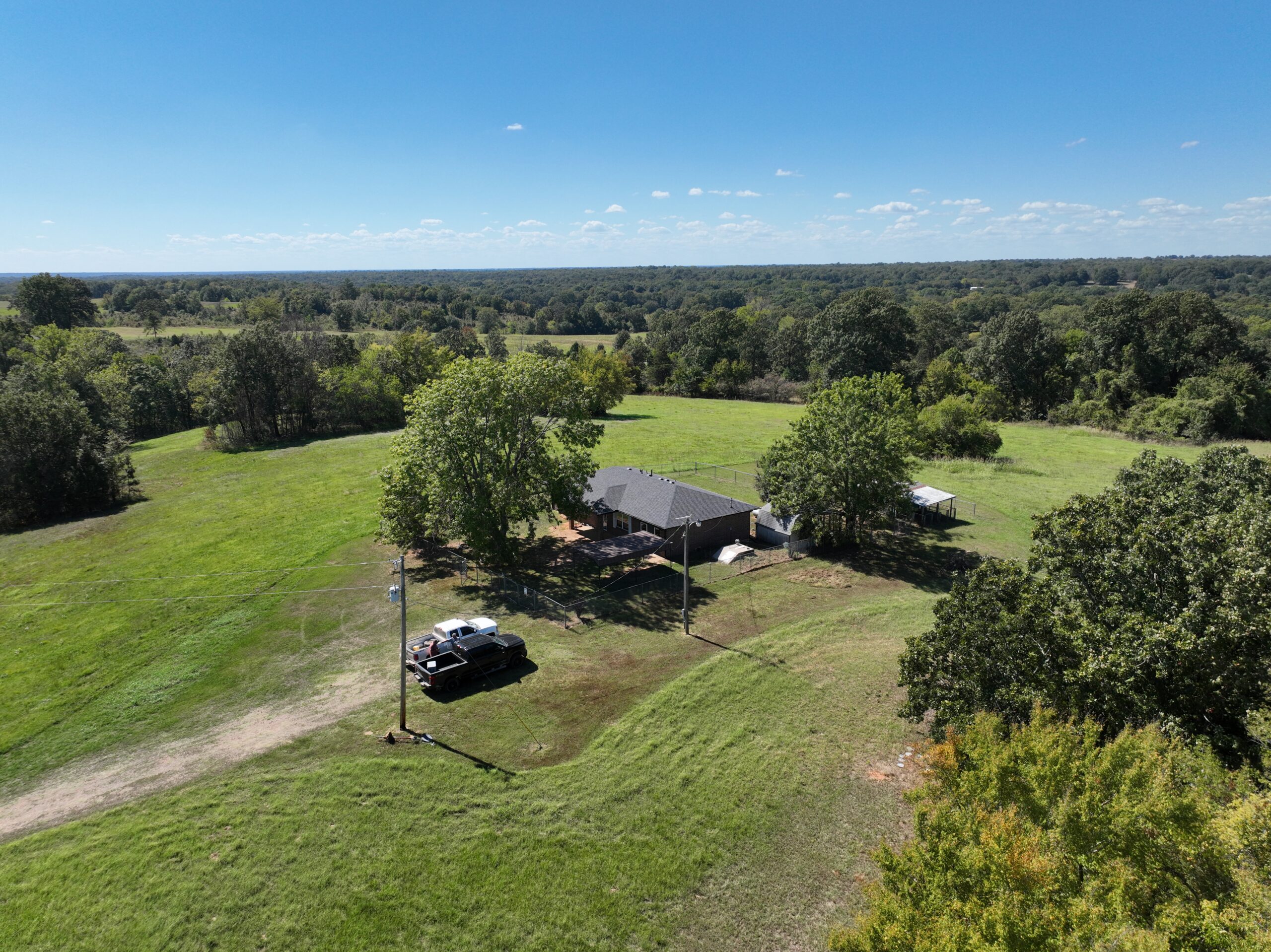 30 Acres with Remodeled Home – Rolling Hills & Productive Hay Land West of Hugo, Oklahoma