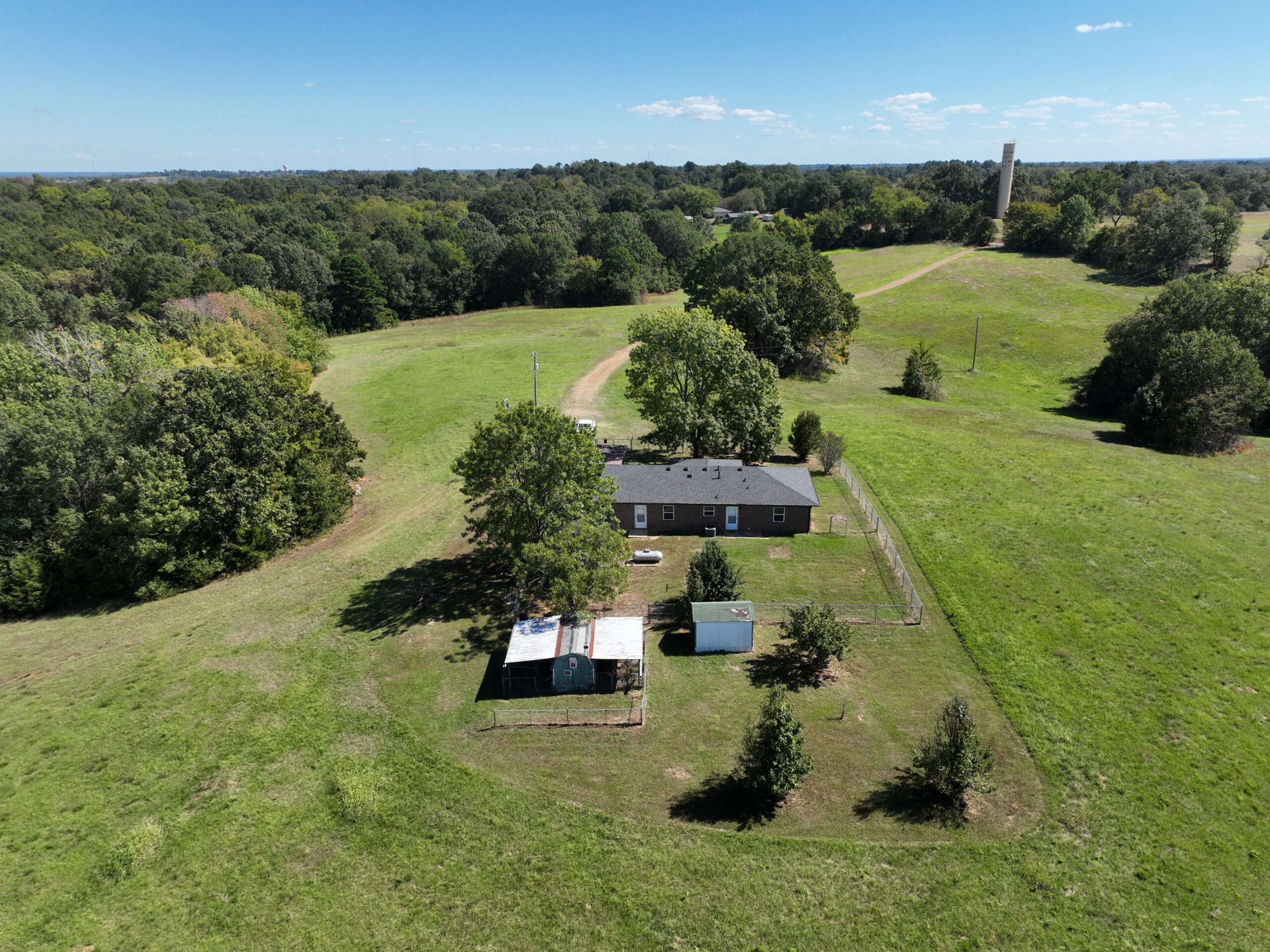 30 Acres with Remodeled Home – Rolling Hills & Productive Hay Land West of Hugo, Oklahoma