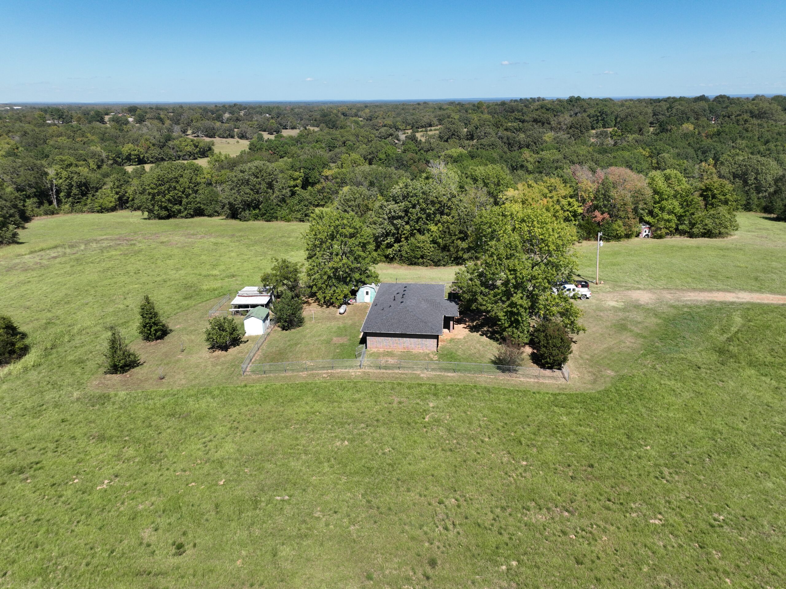 30 Acres with Remodeled Home – Rolling Hills & Productive Hay Land West of Hugo, Oklahoma