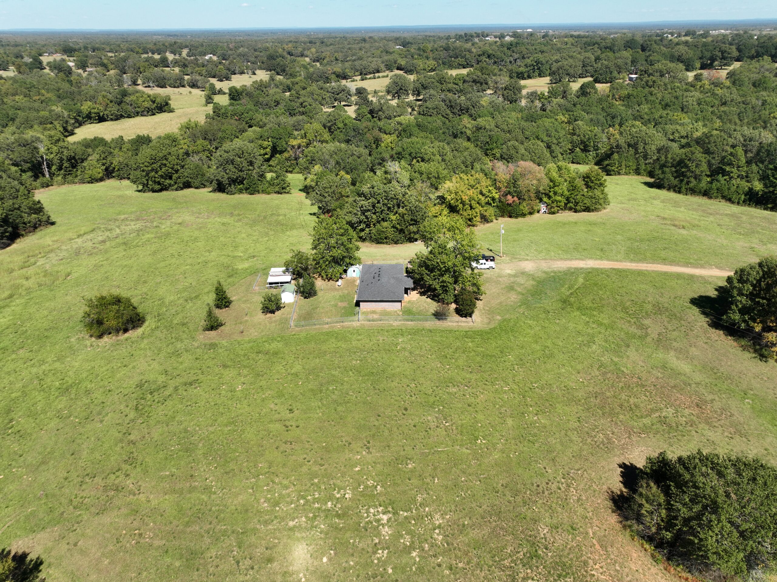 30 Acres with Remodeled Home – Rolling Hills & Productive Hay Land West of Hugo, Oklahoma