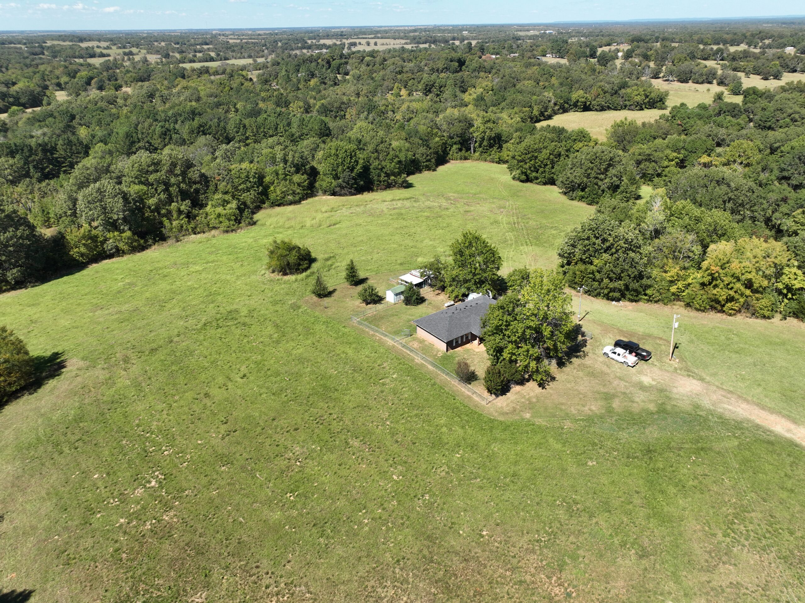 30 Acres with Remodeled Home – Rolling Hills & Productive Hay Land West of Hugo, Oklahoma