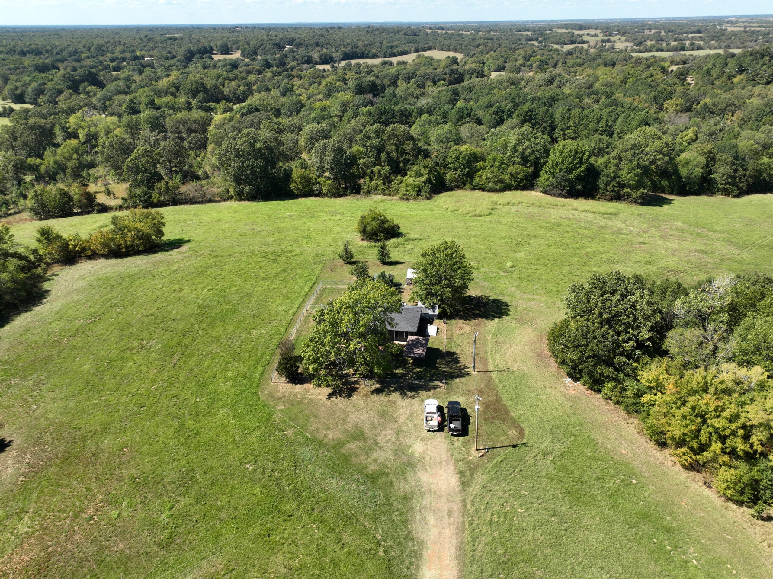 30 Acres with Remodeled Home – Rolling Hills & Productive Hay Land West of Hugo, Oklahoma