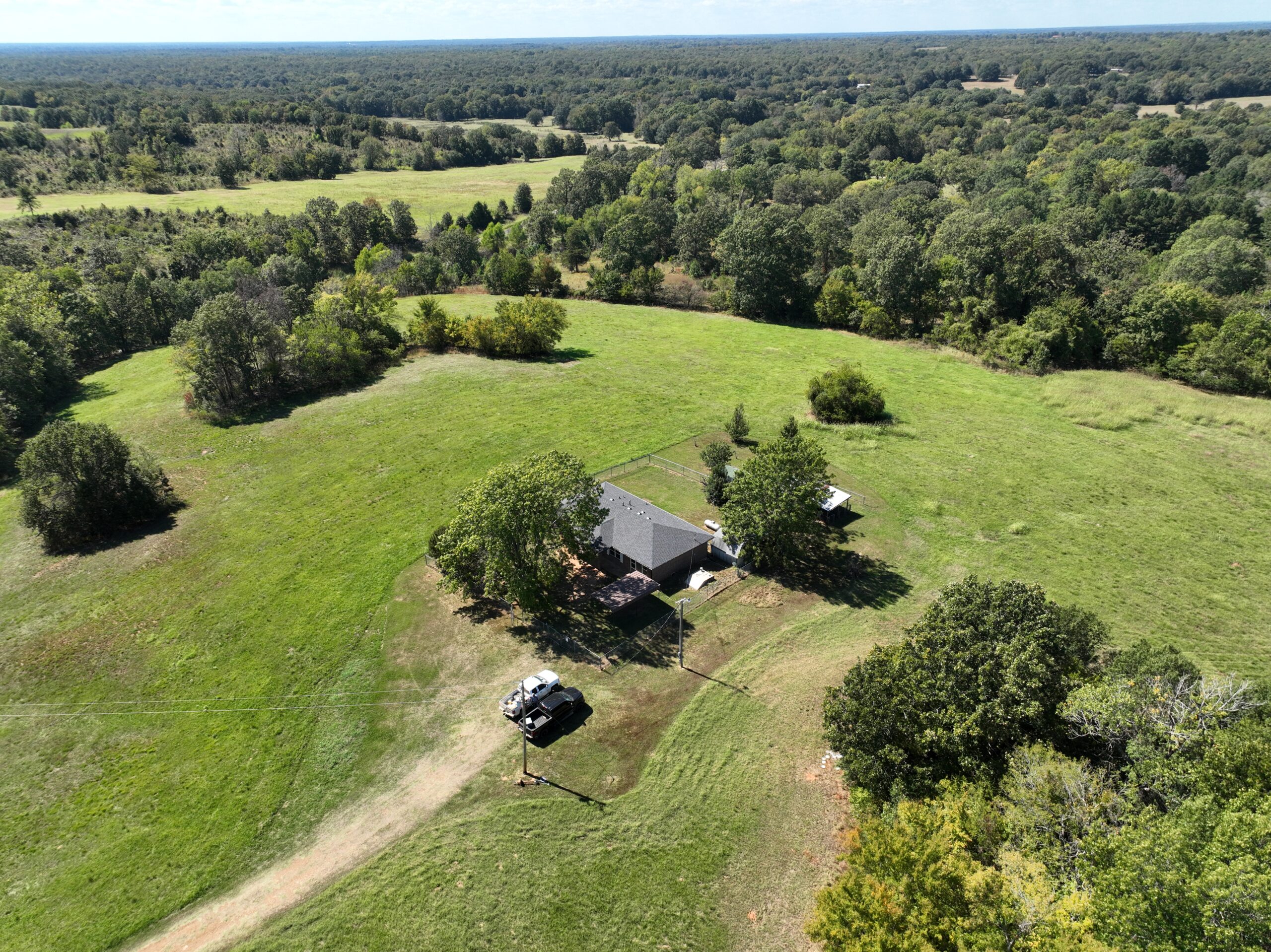 30 Acres with Remodeled Home – Rolling Hills & Productive Hay Land West of Hugo, Oklahoma
