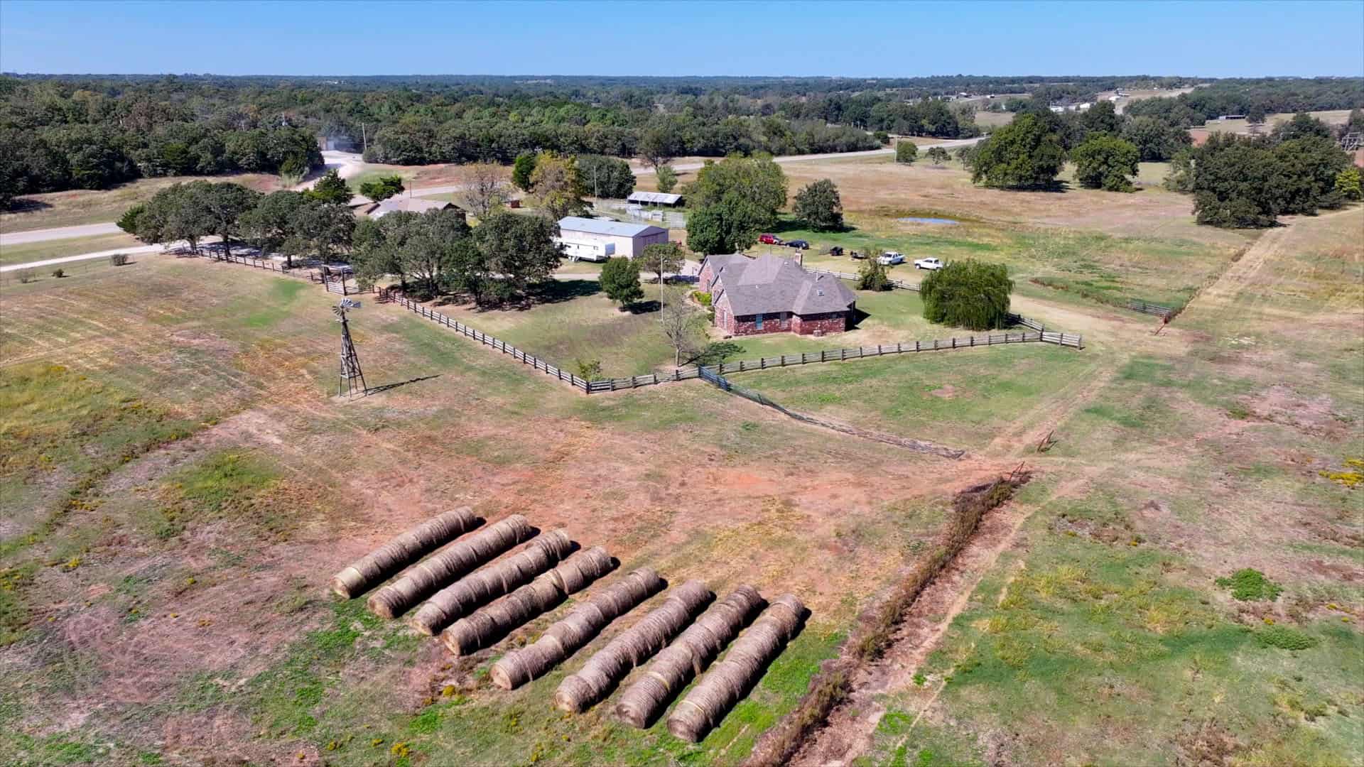 NO RESERVE AUCTION – Prime Oklahoma Ranch Land & Home on HWY 177