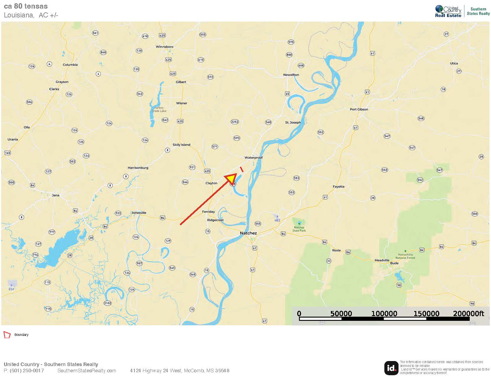 Tensas Parish Land Near Lake St. John – 80 Acres