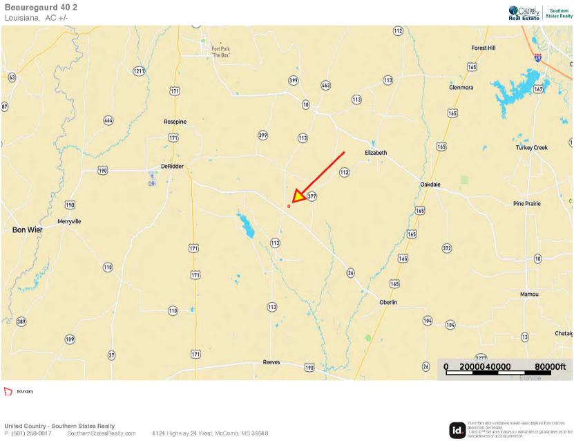 40 Acres Beauregaurd Parish LA