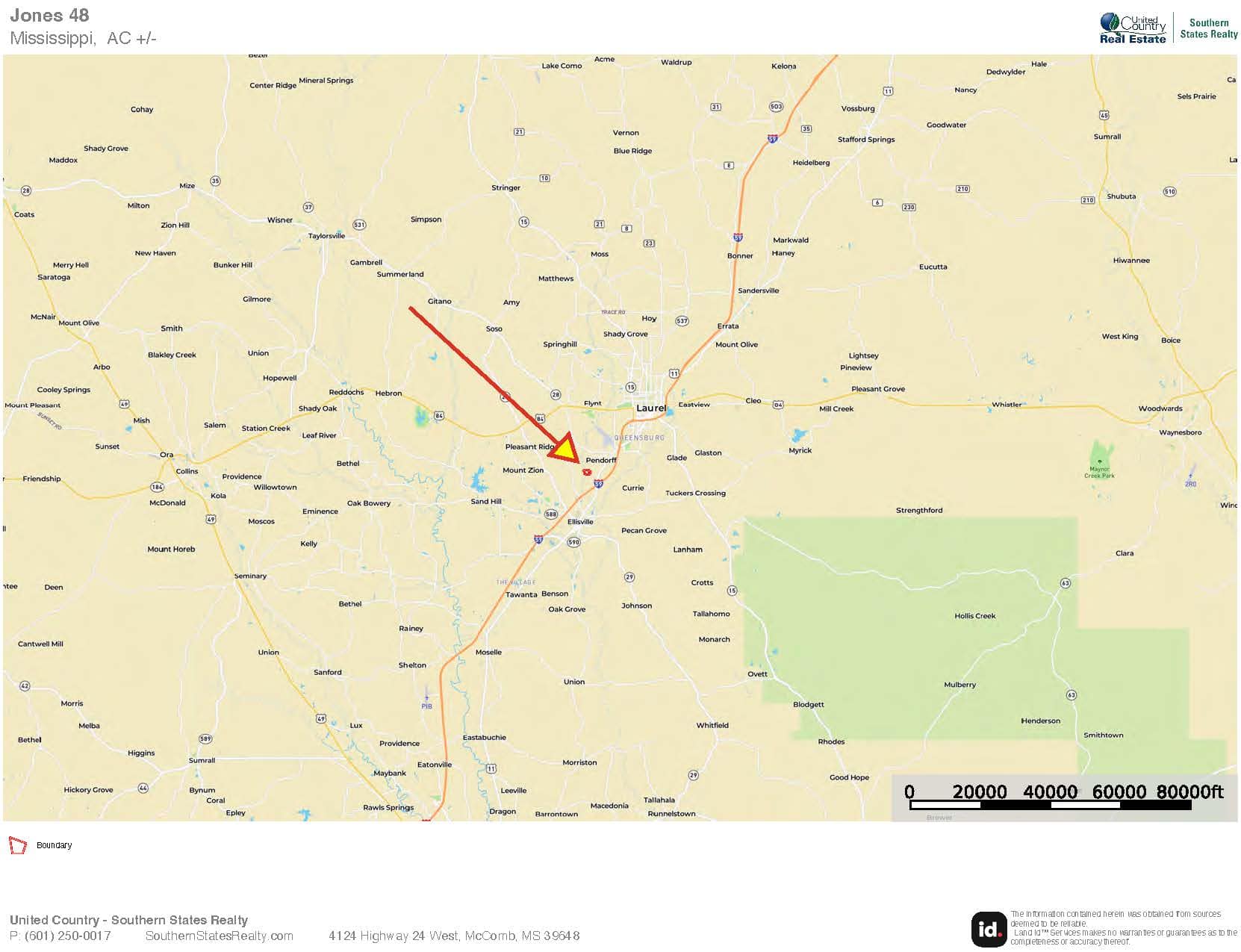 48 Acres for Sale in Jones County, MS Ellisvillle, MS