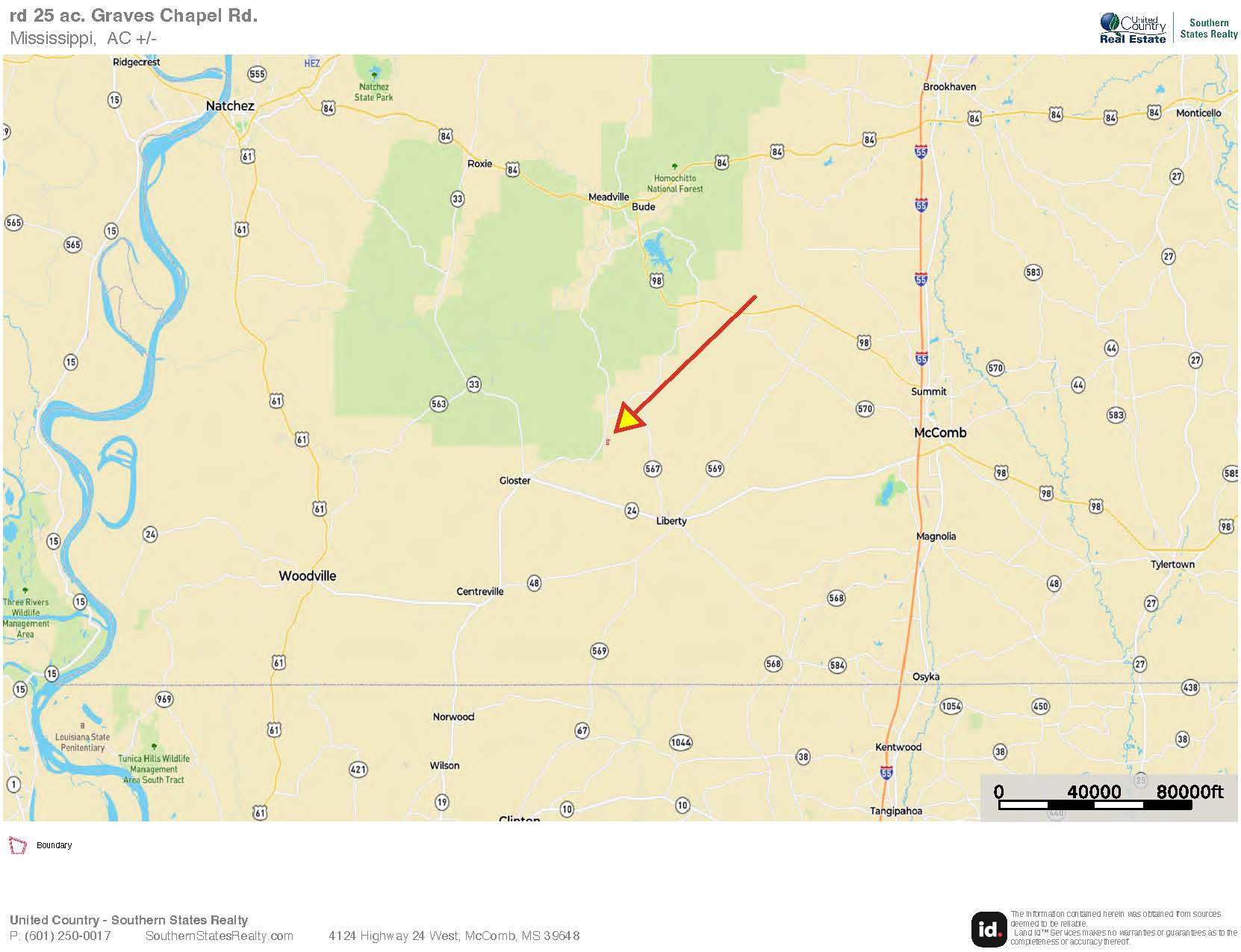 Land for Sale in Amite County, MS