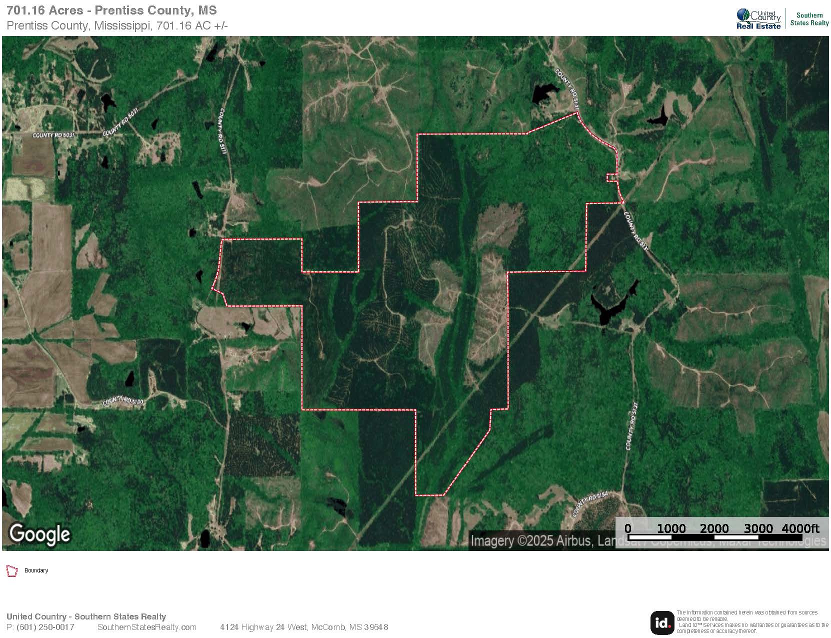 701 Acre Timber & Hunting Land Prentiss Co MS