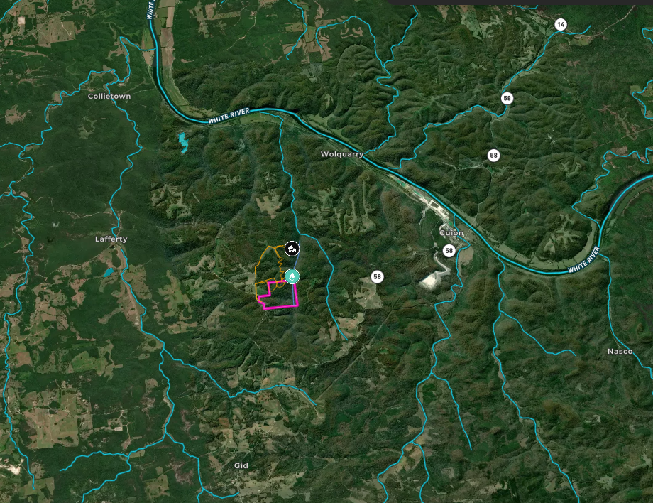HUNTING FOREST LAND FOR SALE IN OZARK MOUNTAINS OF ARKANSAS