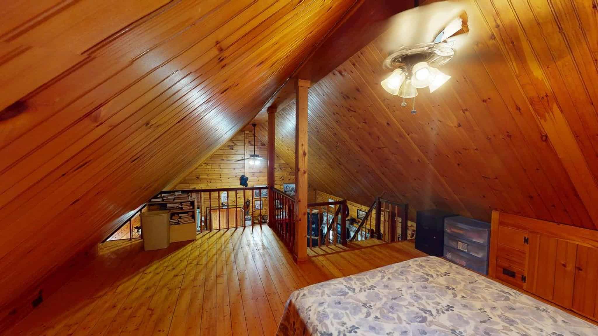 2,000 Sq. Ft. Log Home on 48 Acres  – Milo, Maine