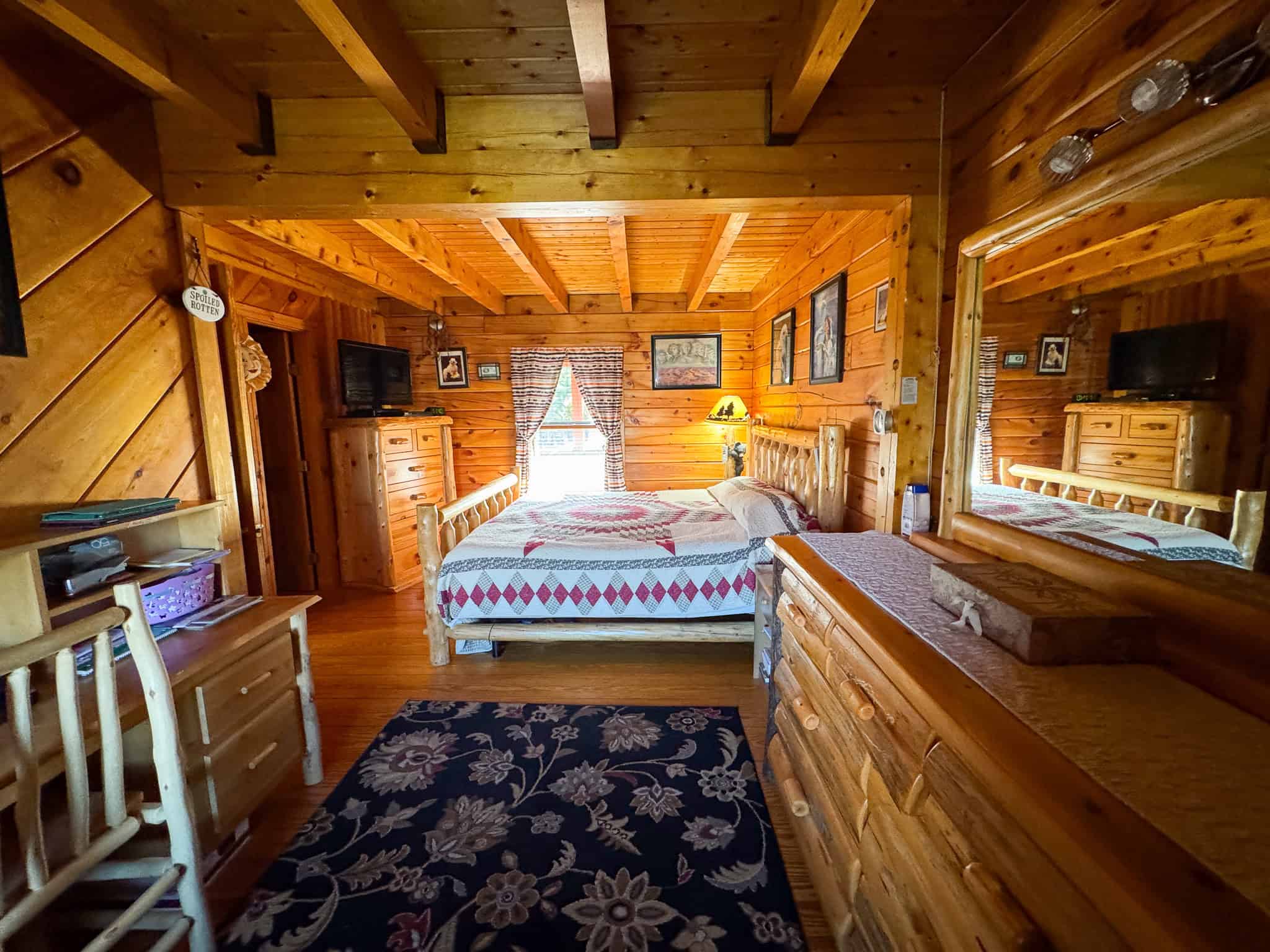 2,000 Sq. Ft. Log Home on 48 Acres  – Milo, Maine