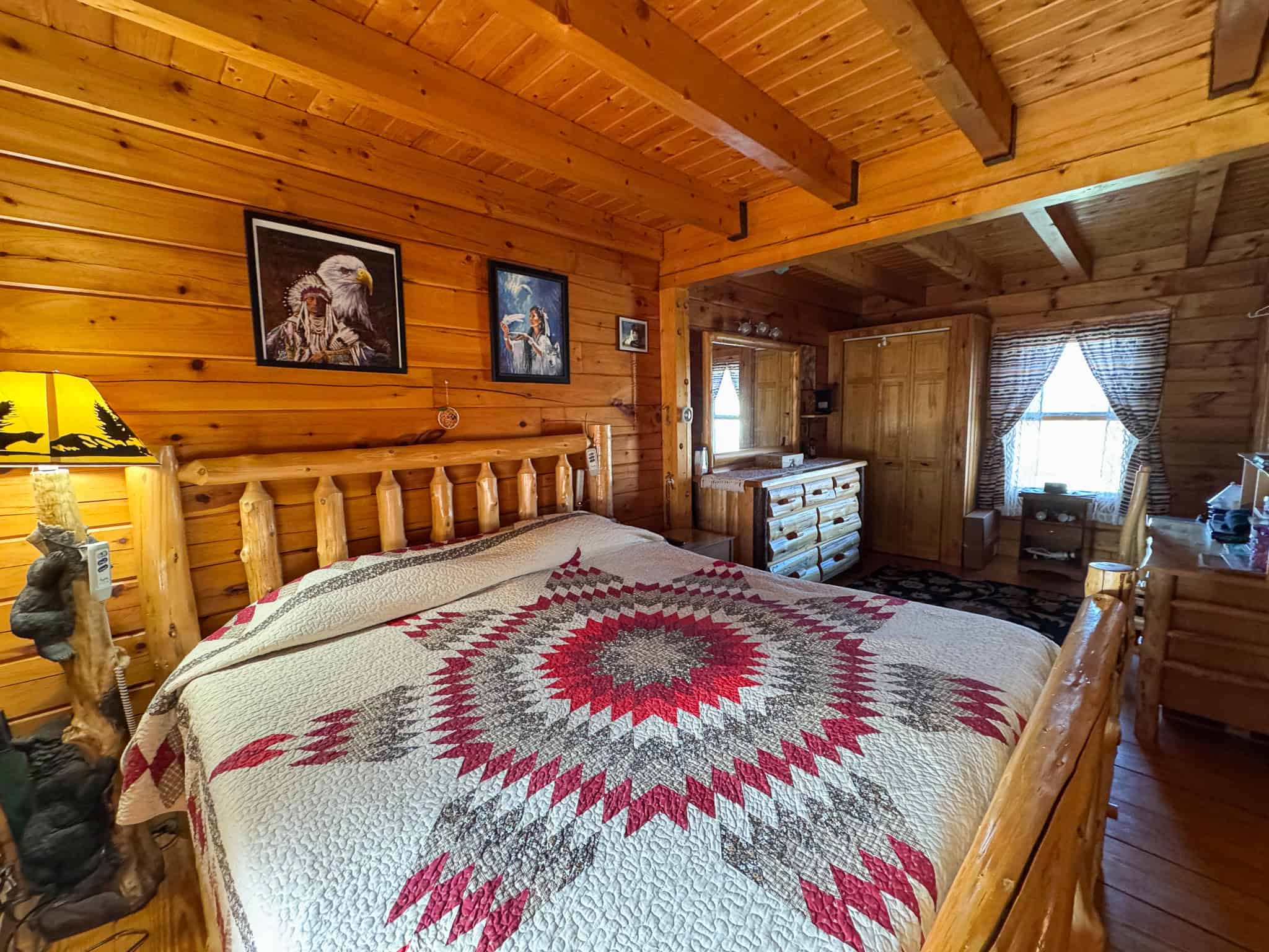 2,000 Sq. Ft. Log Home on 48 Acres  – Milo, Maine