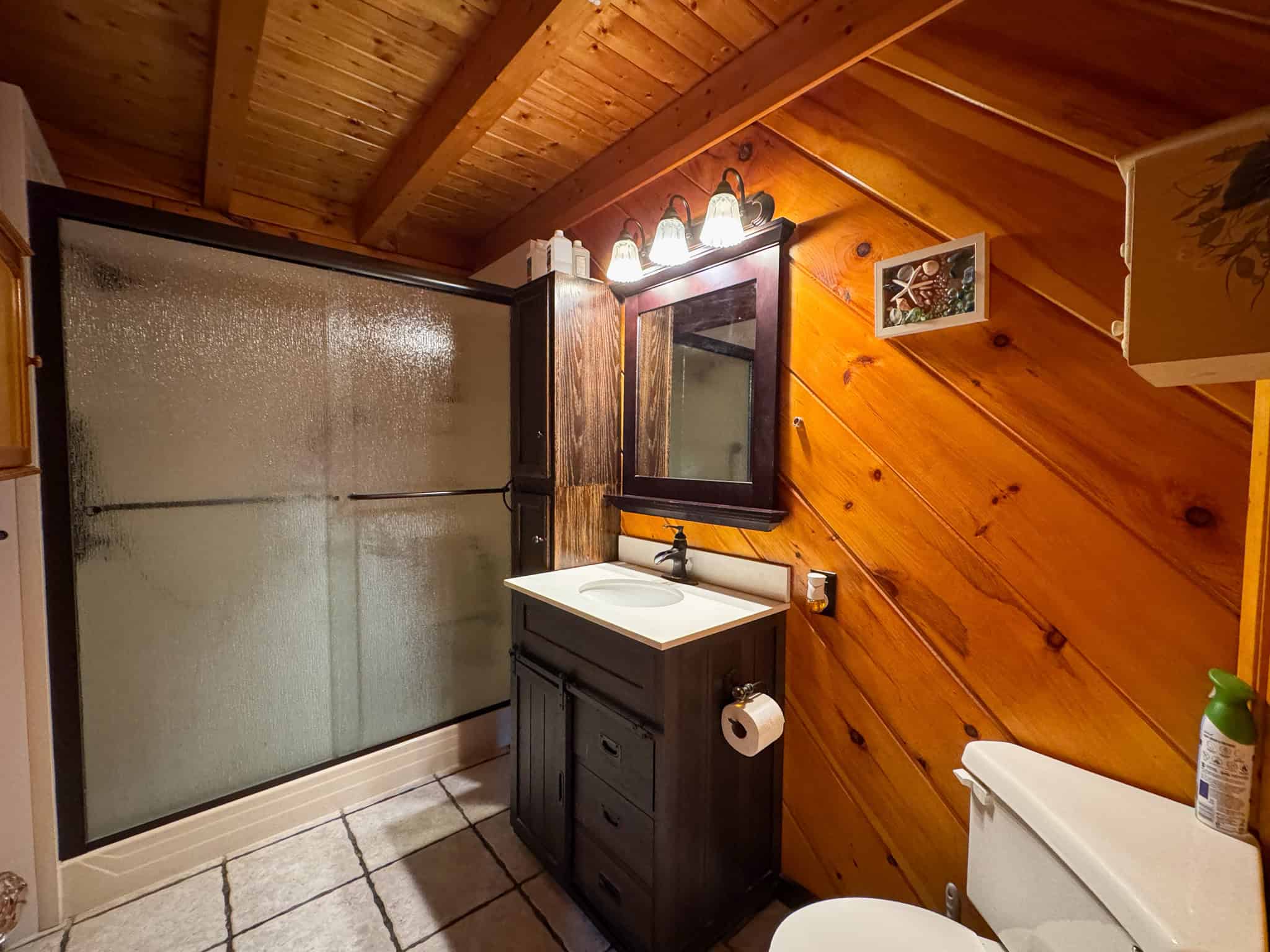 2,000 Sq. Ft. Log Home on 48 Acres  – Milo, Maine