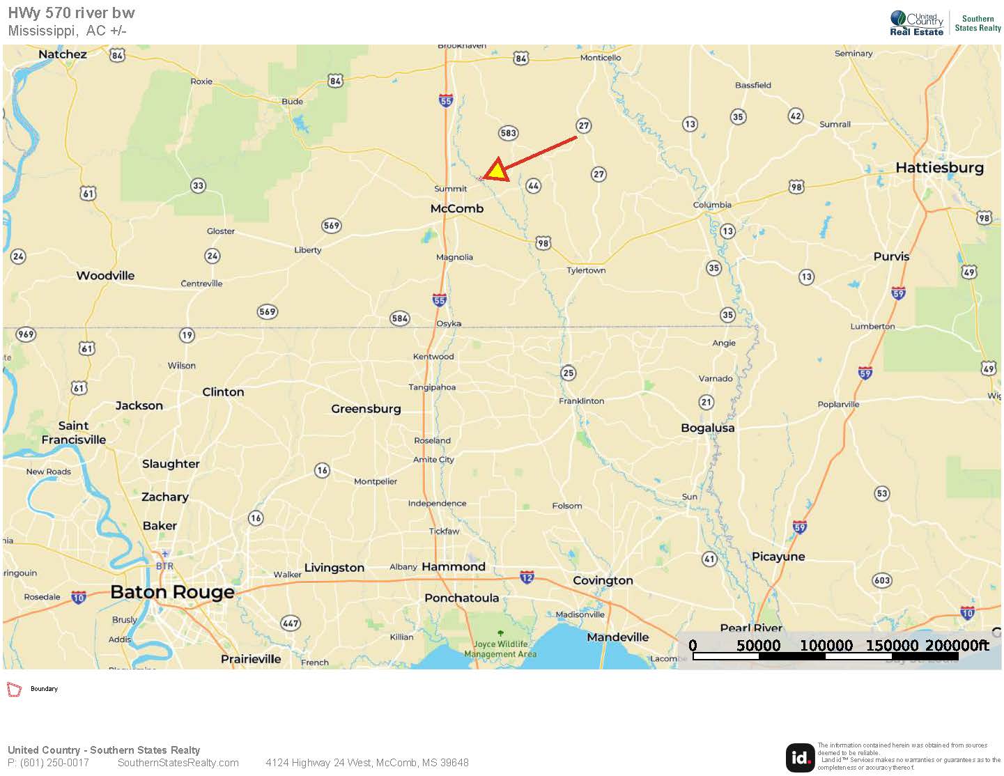 108+- Acres on the Bogue Chitto River Summit, Mississippi