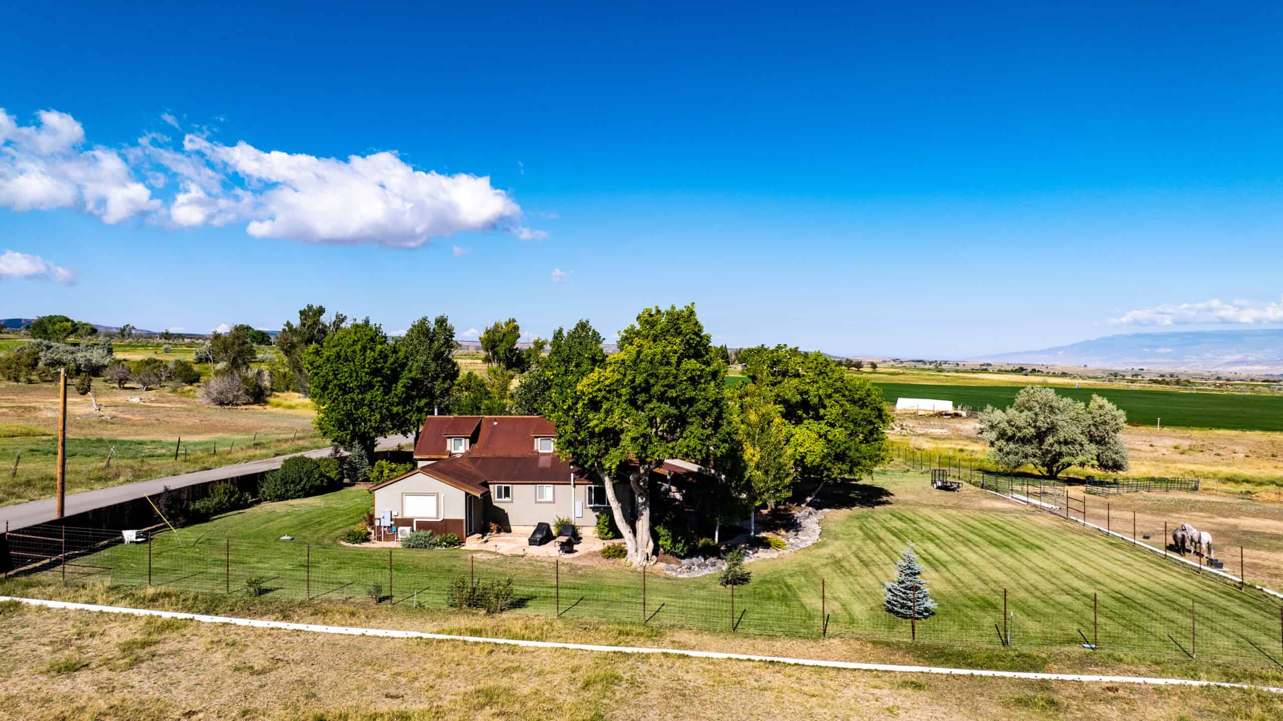 Country Home for Sale on 40 Acres with Valuable Water Rights