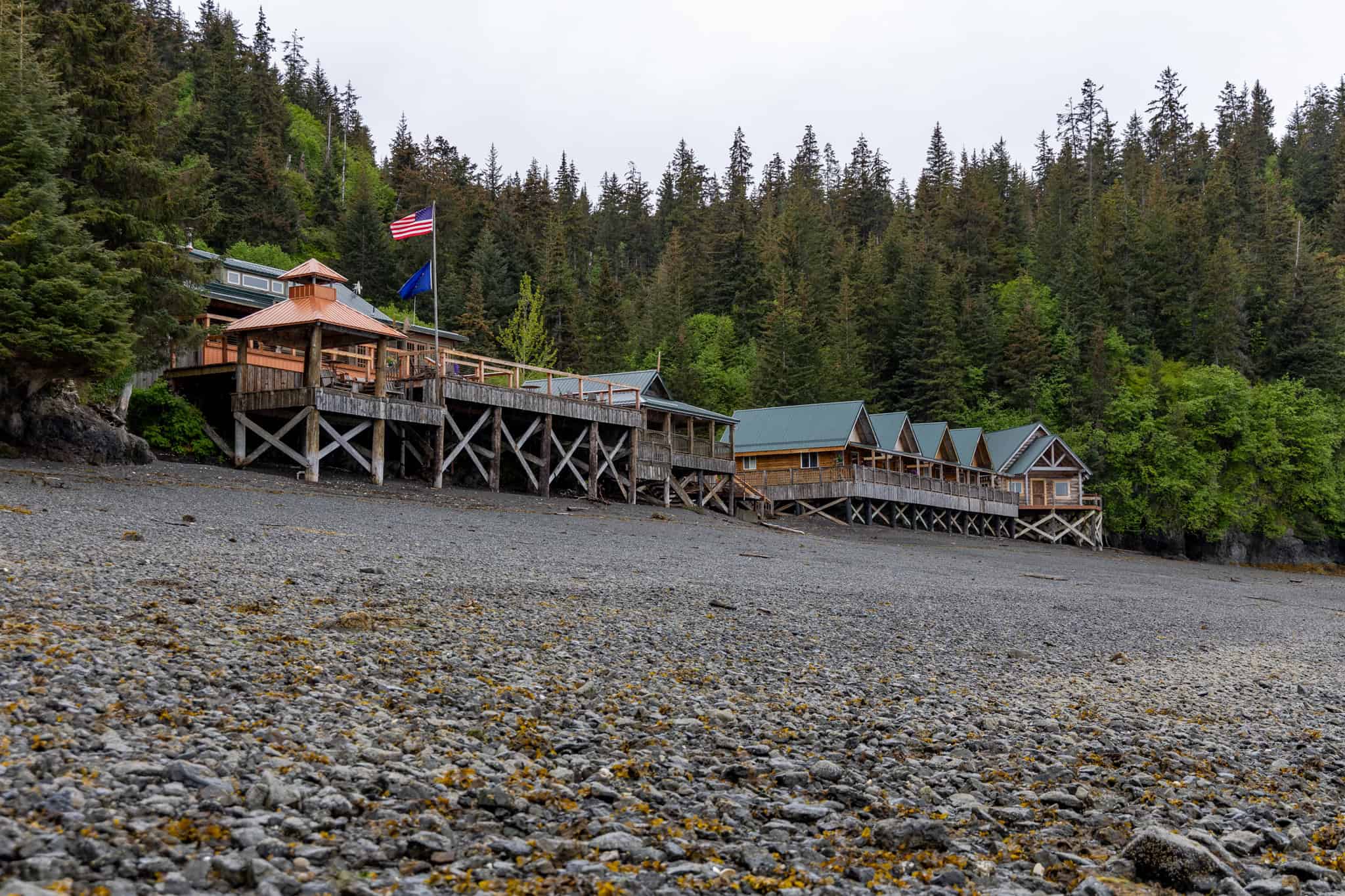Off-Grid Alaska Lodge for Sale in Halibut Cove