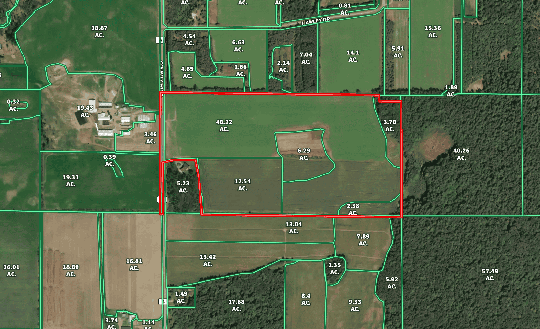 75± Acres of Productive Farmland Property in Portage County, WI
