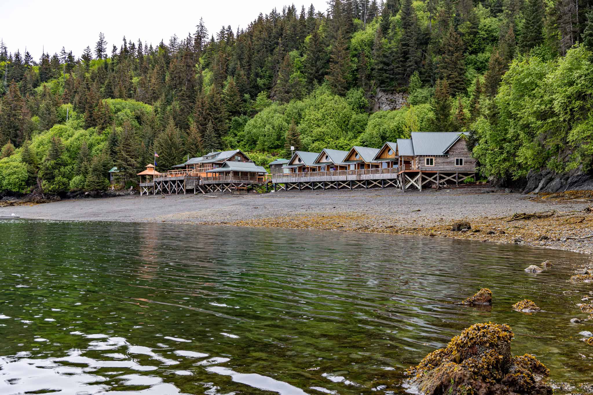 Off-Grid Alaska Lodge for Sale in Halibut Cove