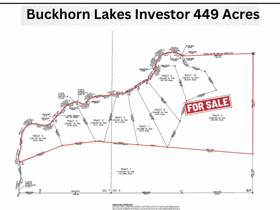 Buckhorn Lakes Ranch Investor Offering – 449± Acres of Premium Mountain Terrain for Sale