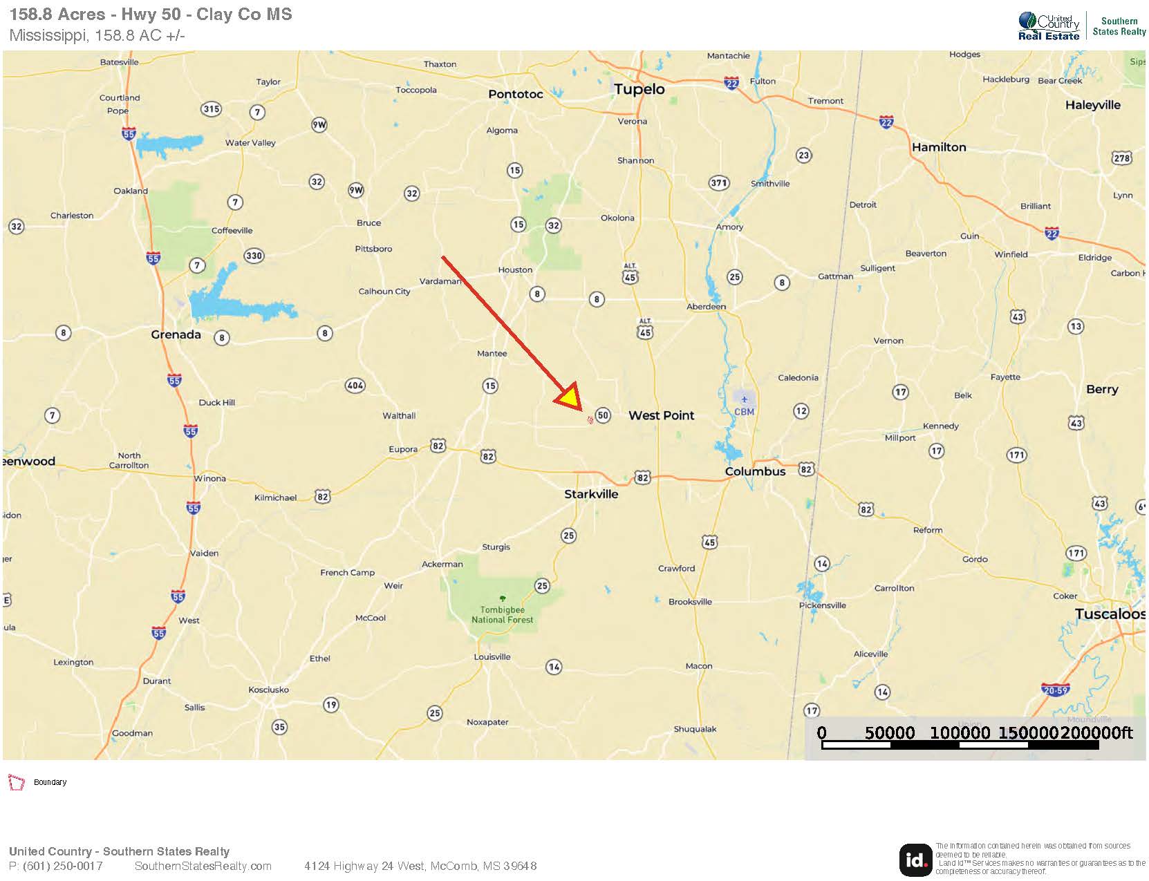 158.8 Acres Creek Frontage Clay County MS