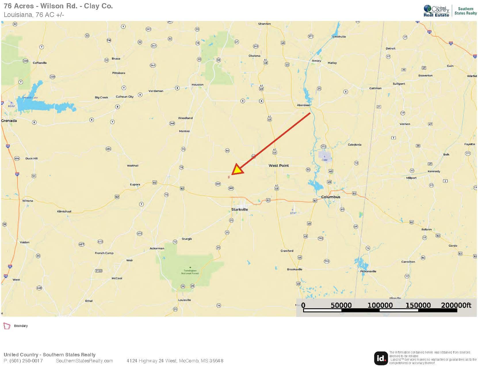 76 Acres For Sale Clay County MS