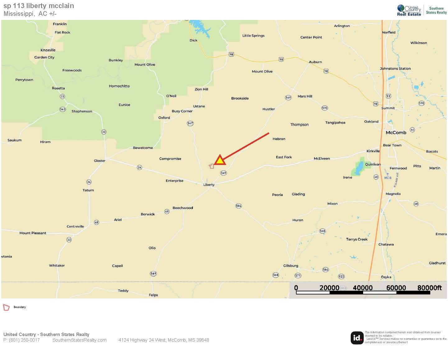 113 Acres of Hunting Land in Liberty, Mississippi