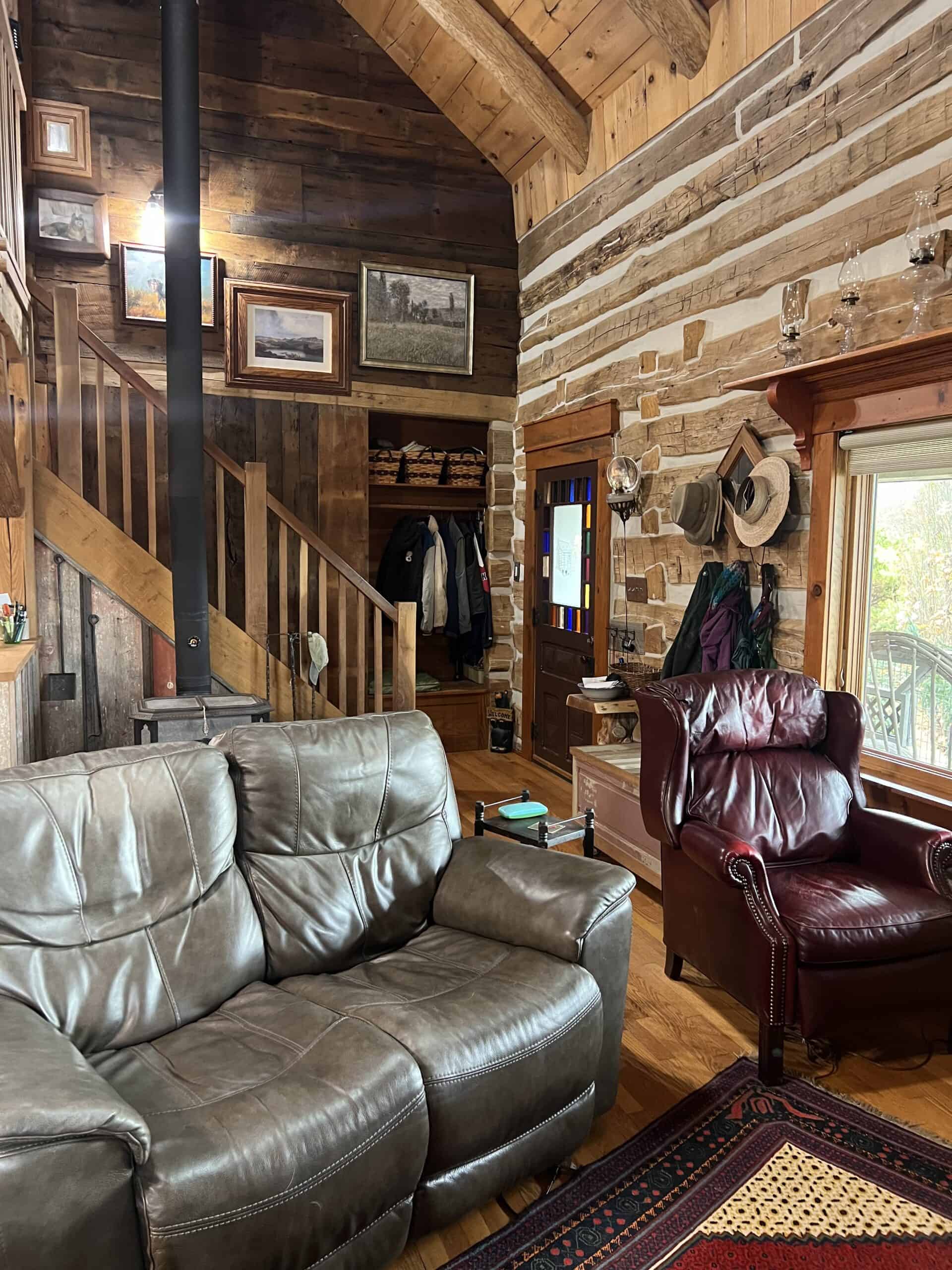 One of a Kind Lucas County, IA Acreage with Custom Log Home