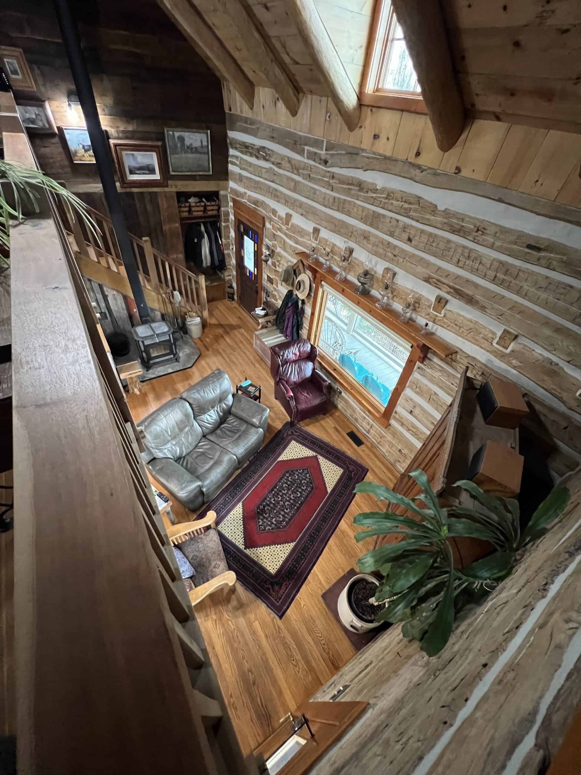 One of a Kind Lucas County, IA Acreage with Custom Log Home