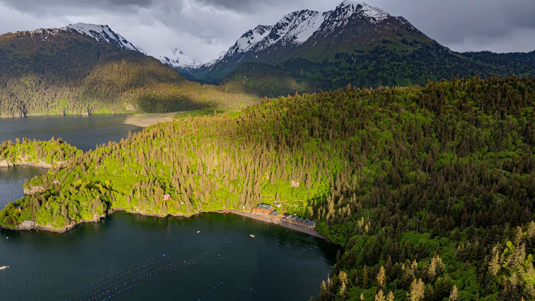 Off-Grid Alaska Lodge for Sale in Halibut Cove