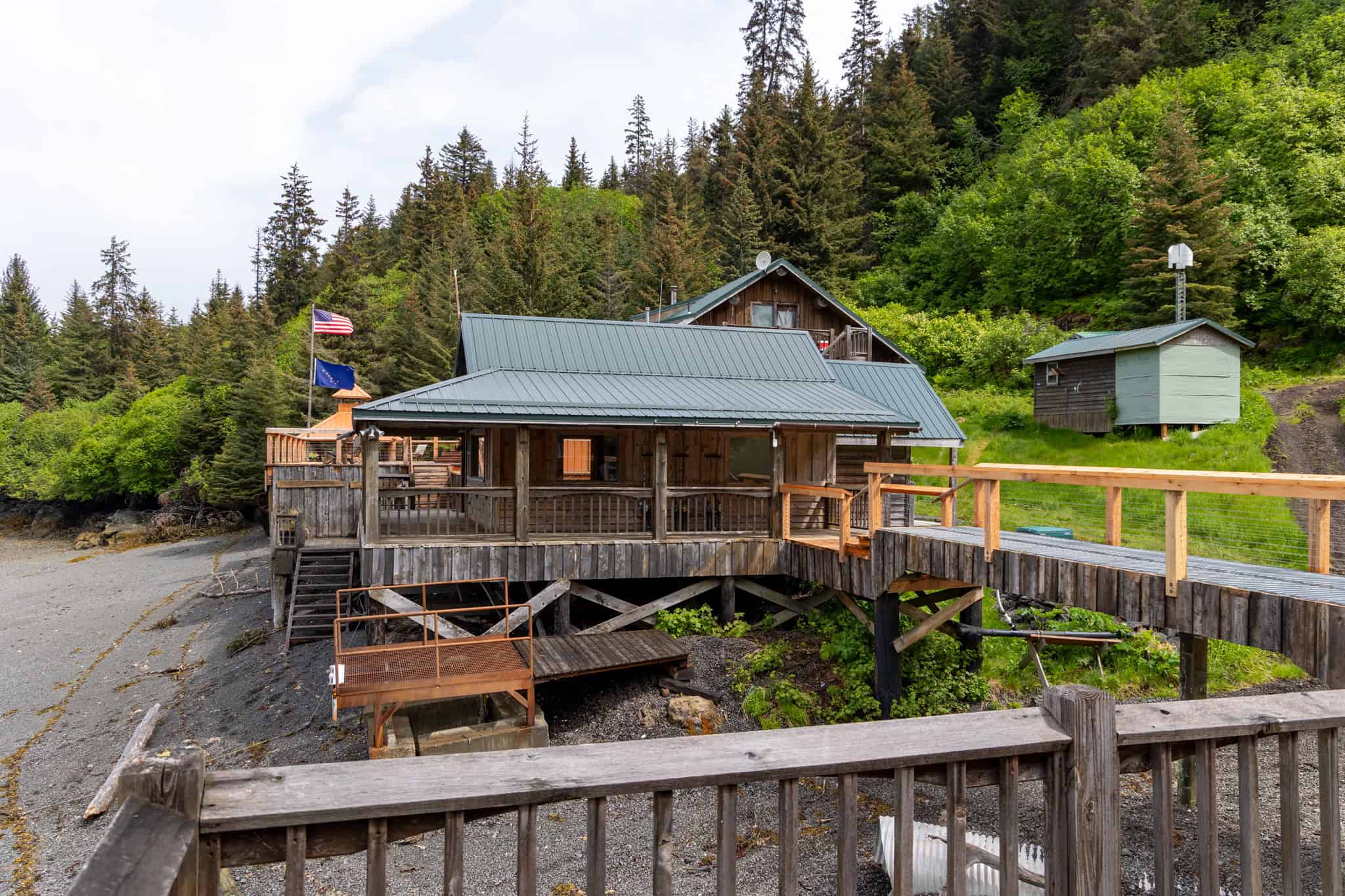 Off-Grid Alaska Lodge for Sale in Halibut Cove